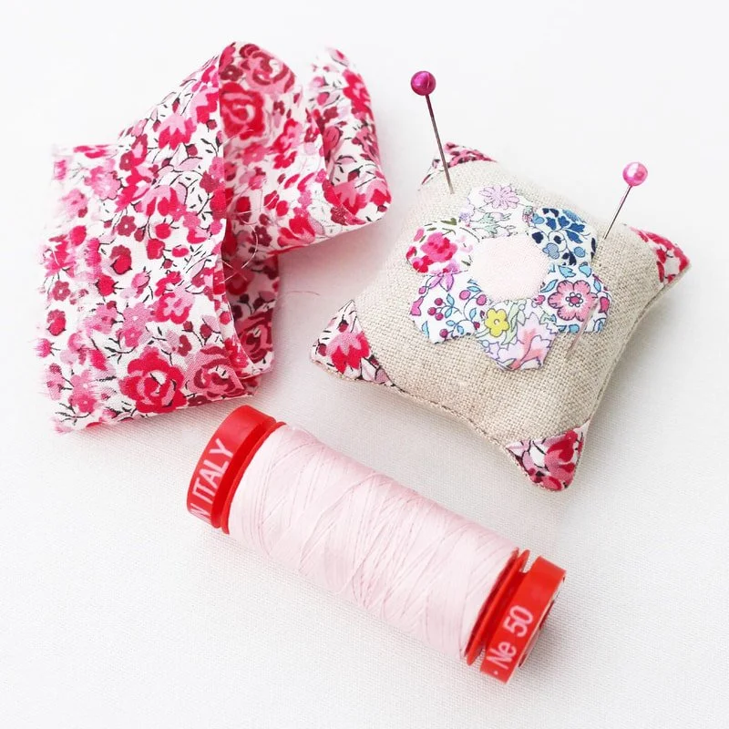 Teeny Tiny Hexie Pincushion Tutorial!