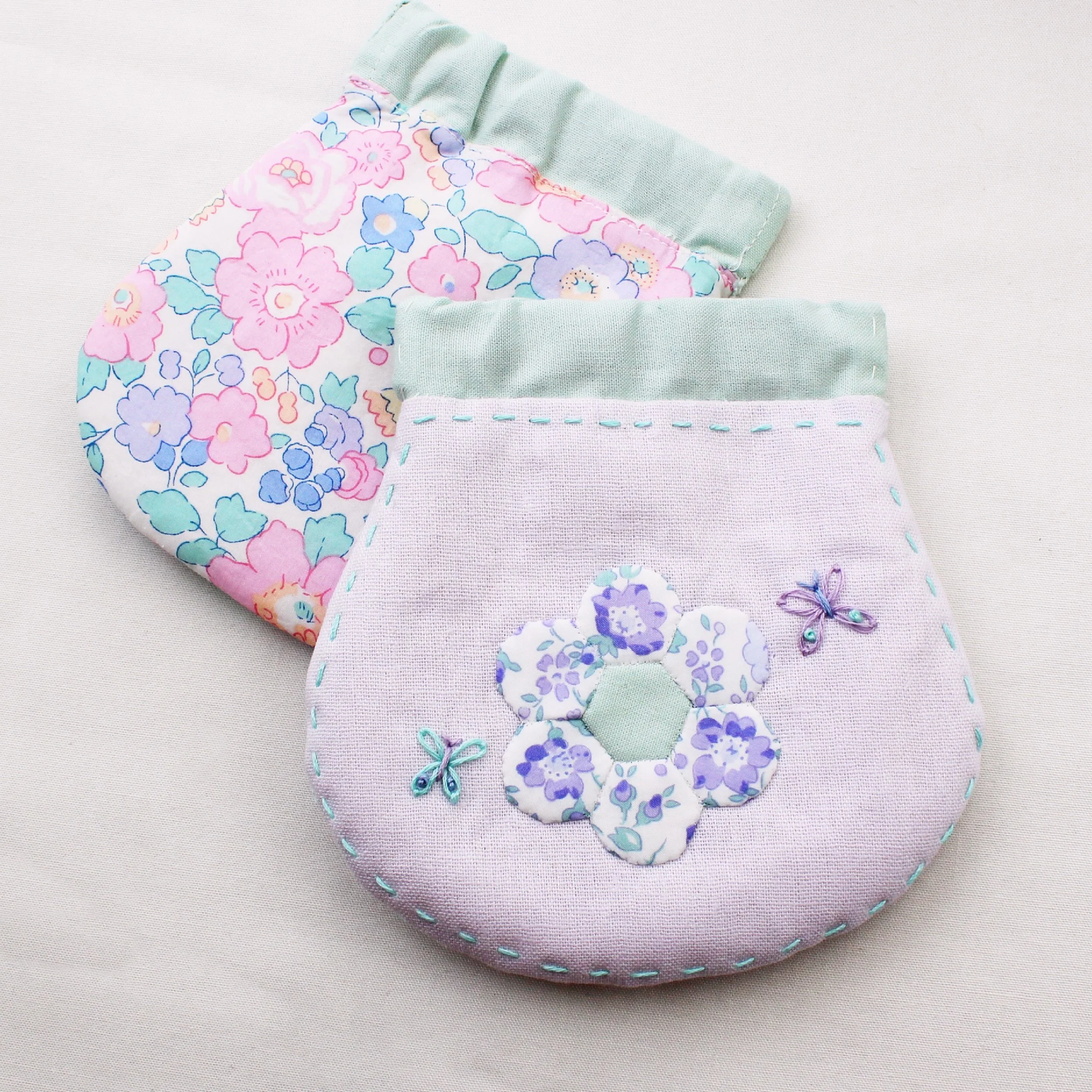 flex frame purse with patchwork