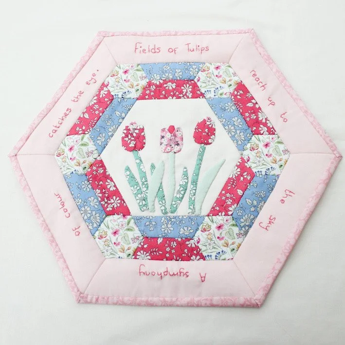 flower of the month EPP pattern