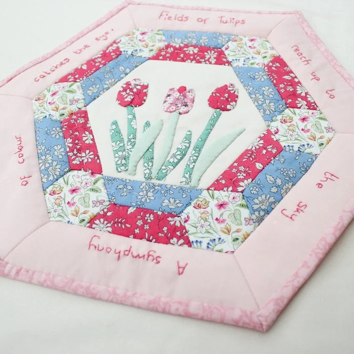 tulip EPP sewing pattern