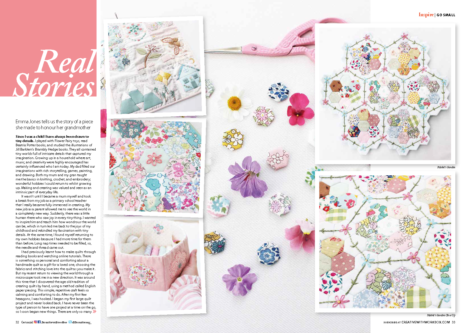 miniature patchwork magazine feature