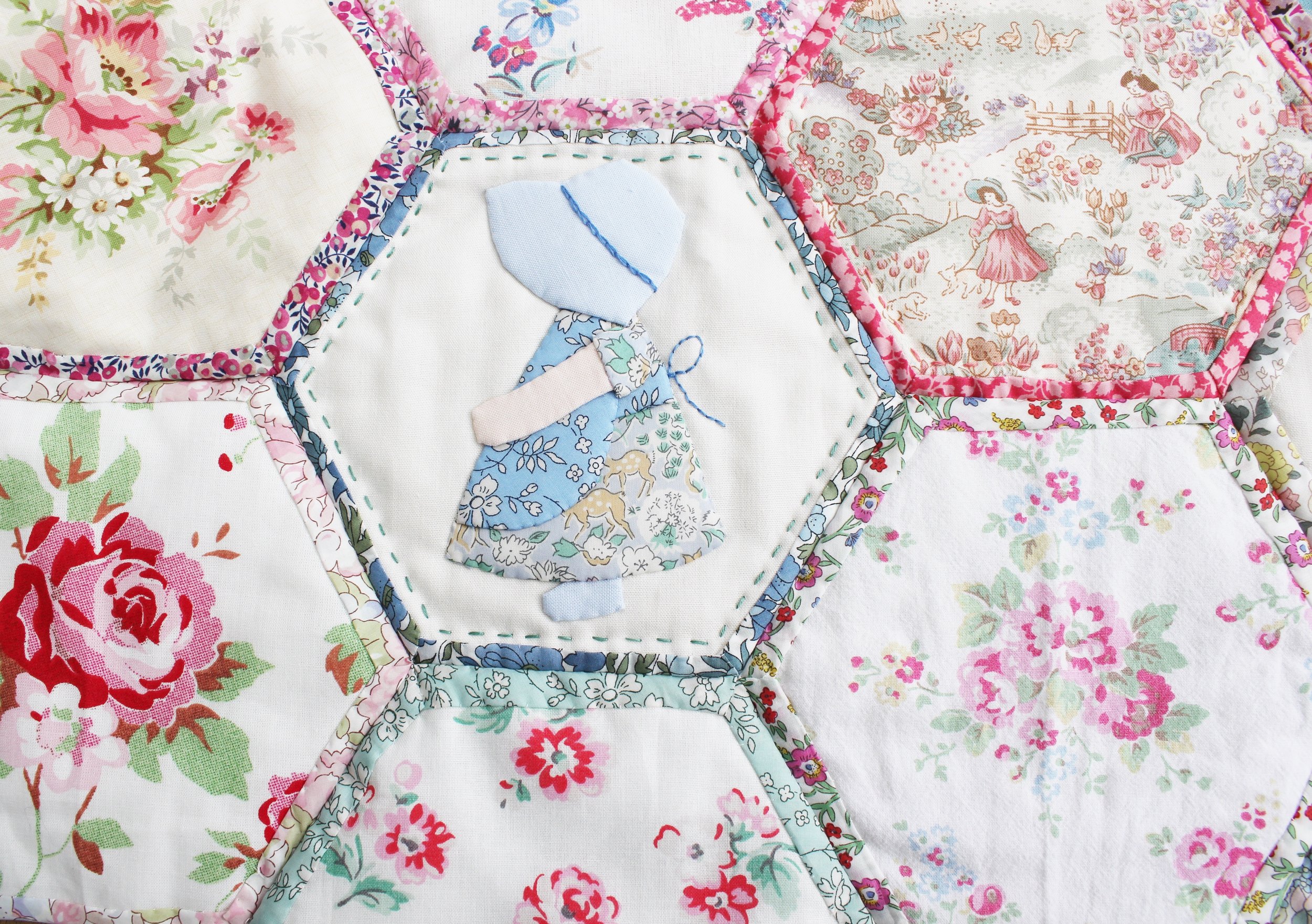 quilt as you go hexagons