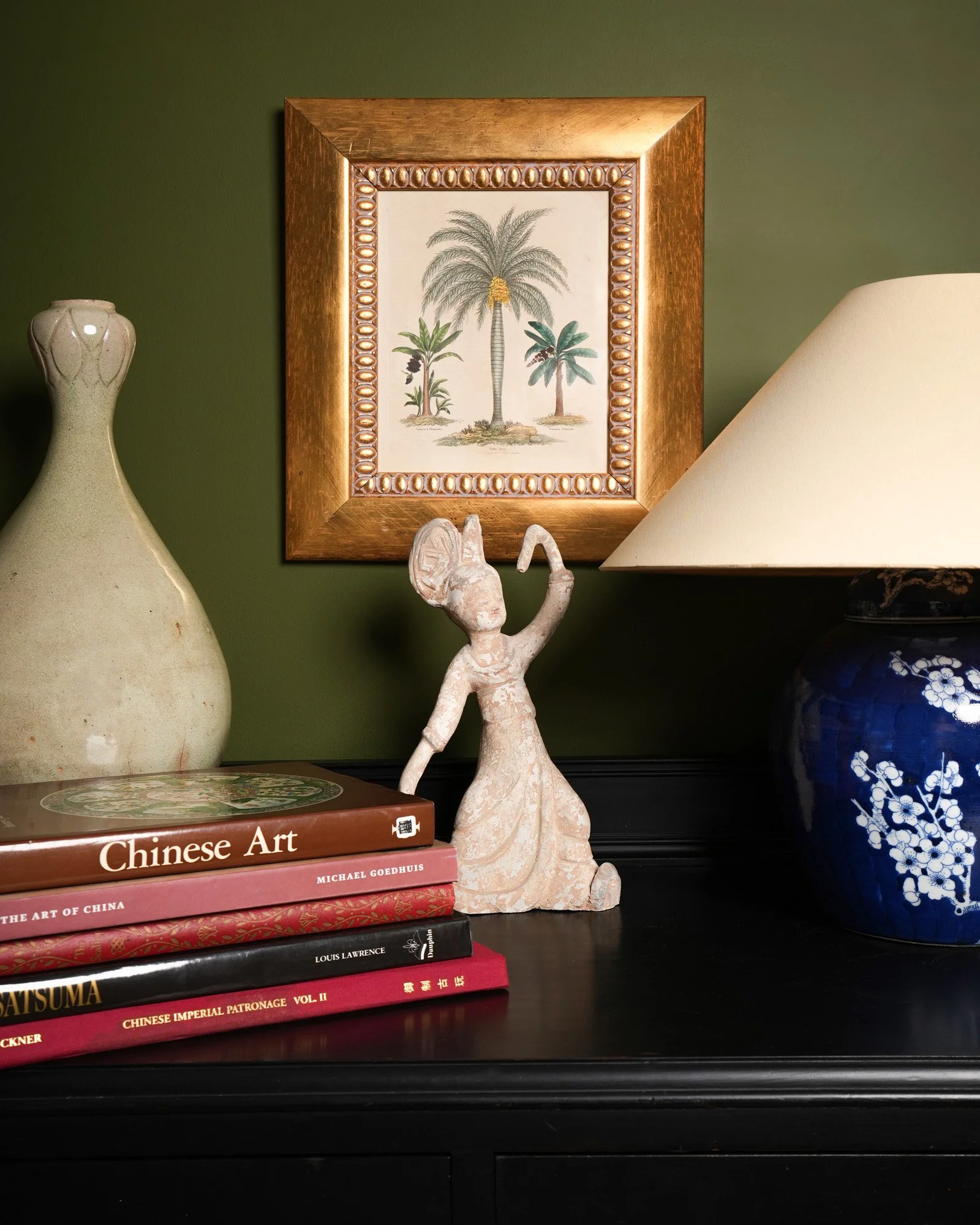 A Chinese tomb pottery figure of a dancer