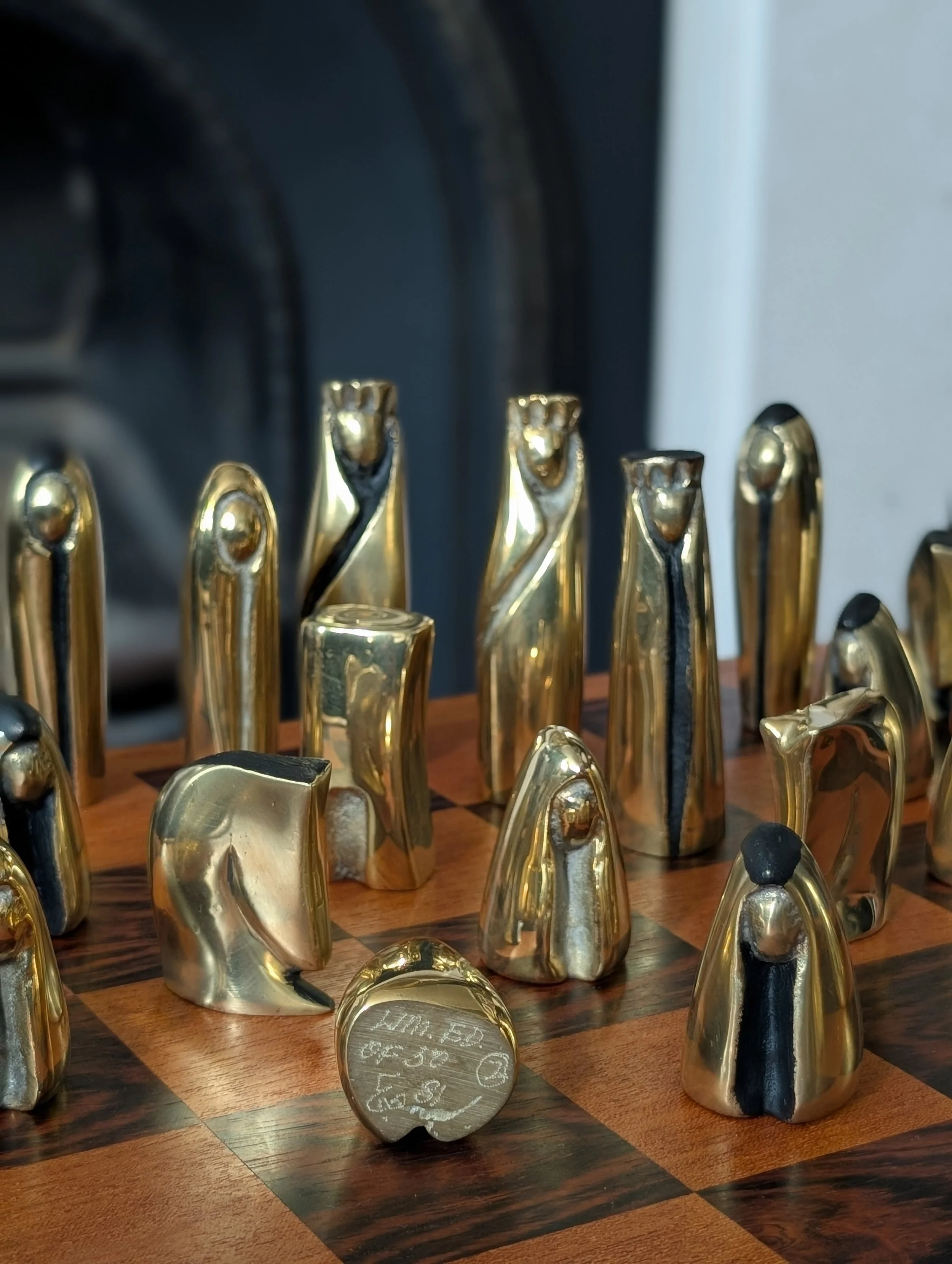 A limited Edition Brass Chess Set