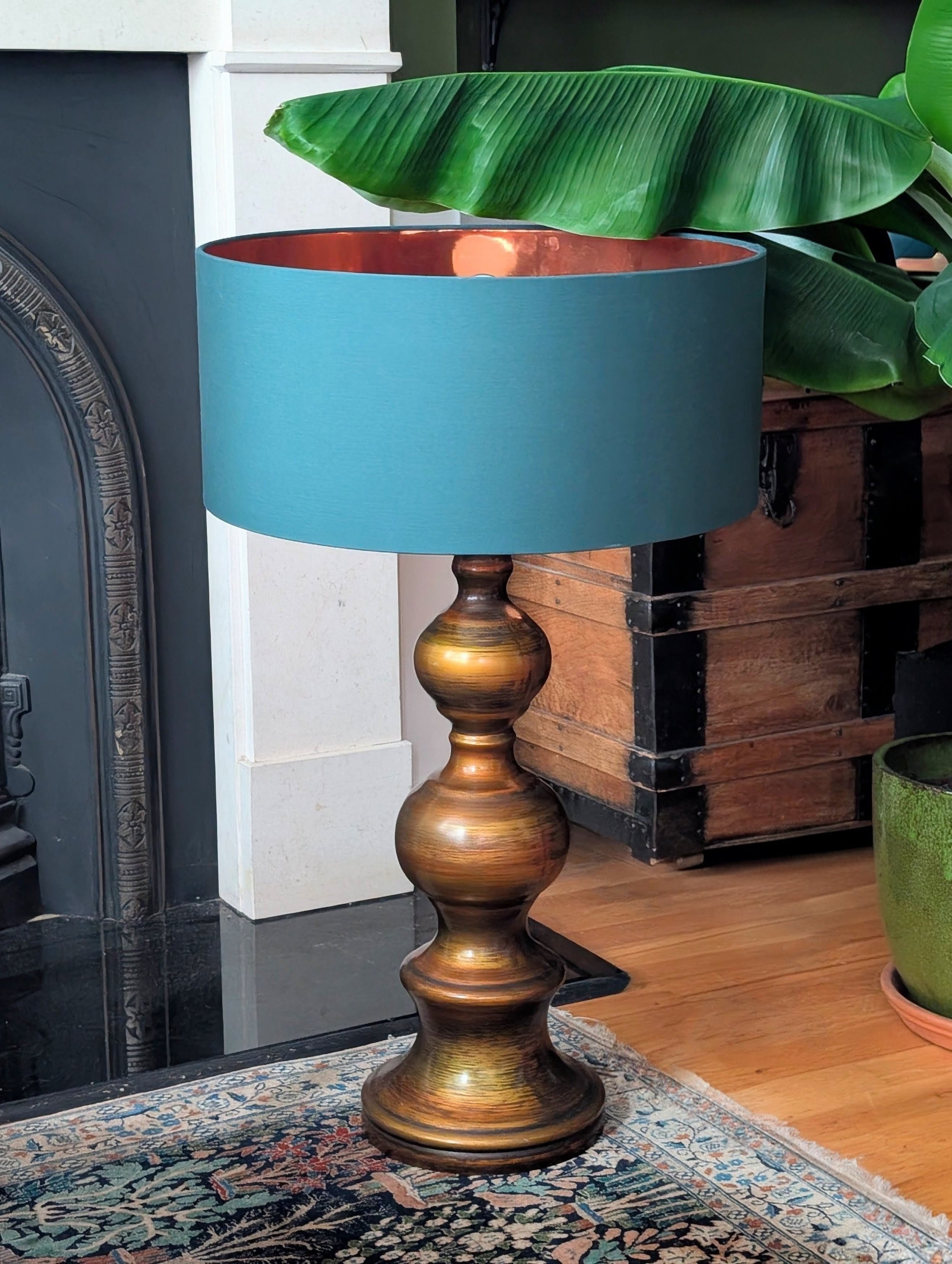 A mid century floor lamp