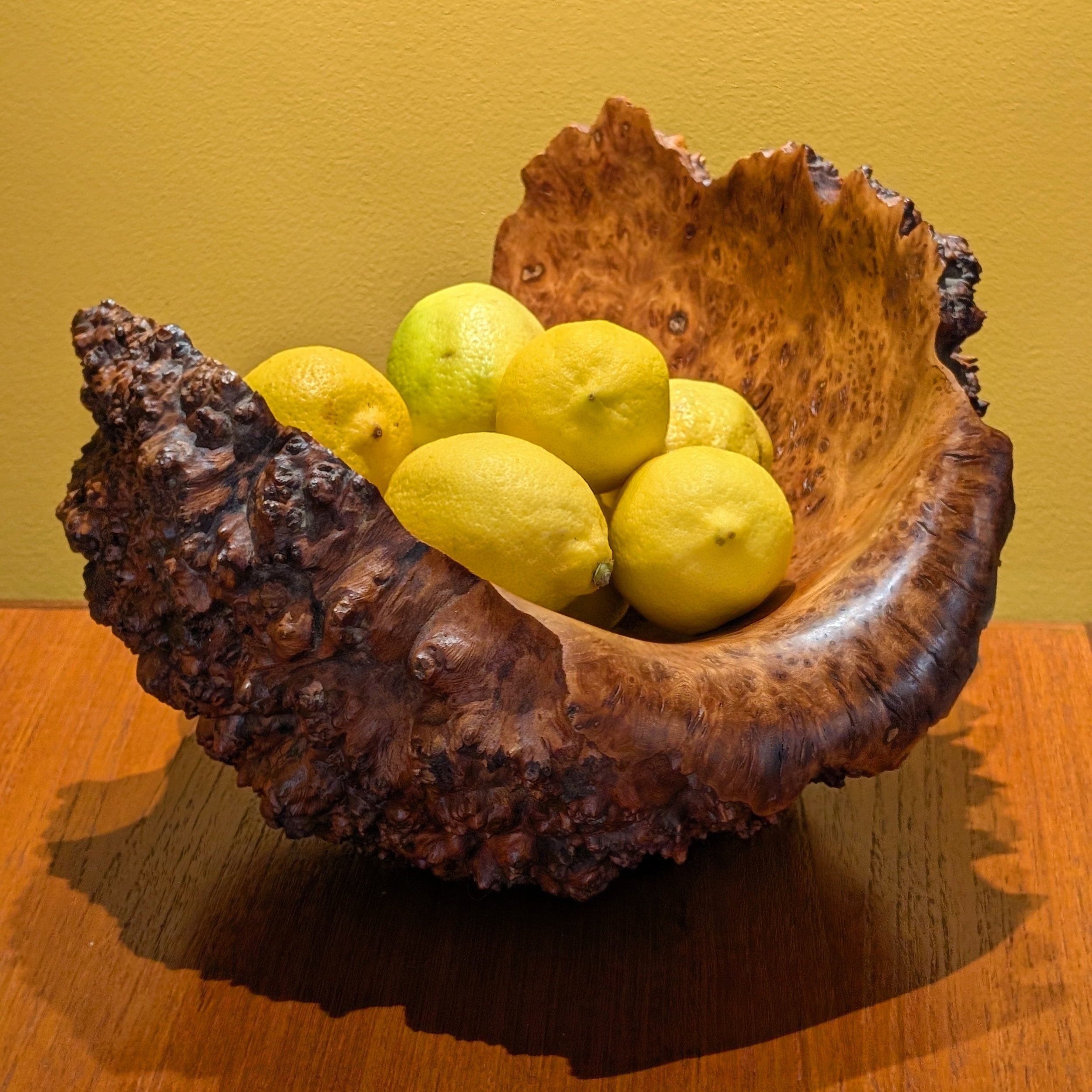 Burr walnut bowl