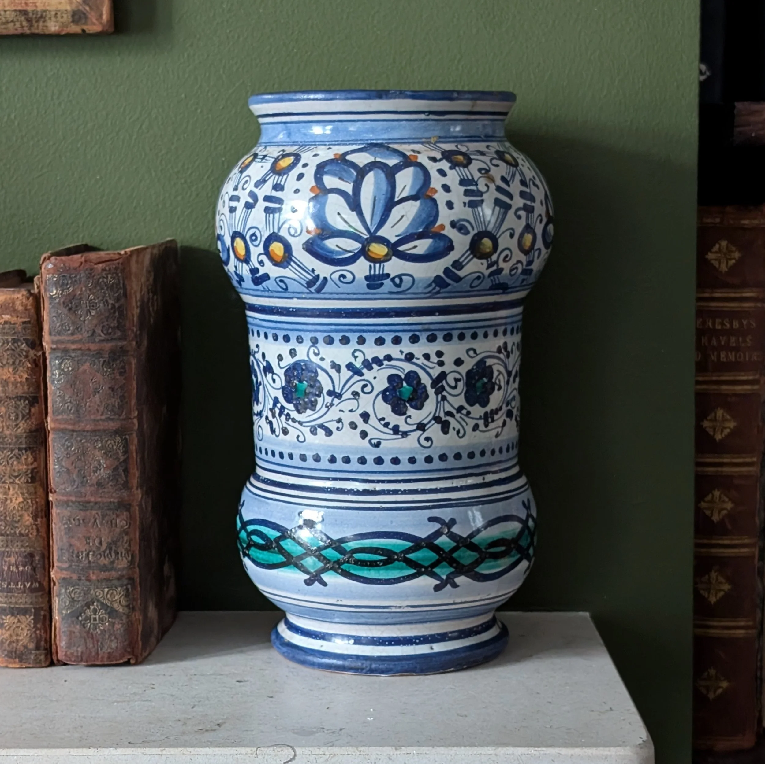 An Italian apothecary jar