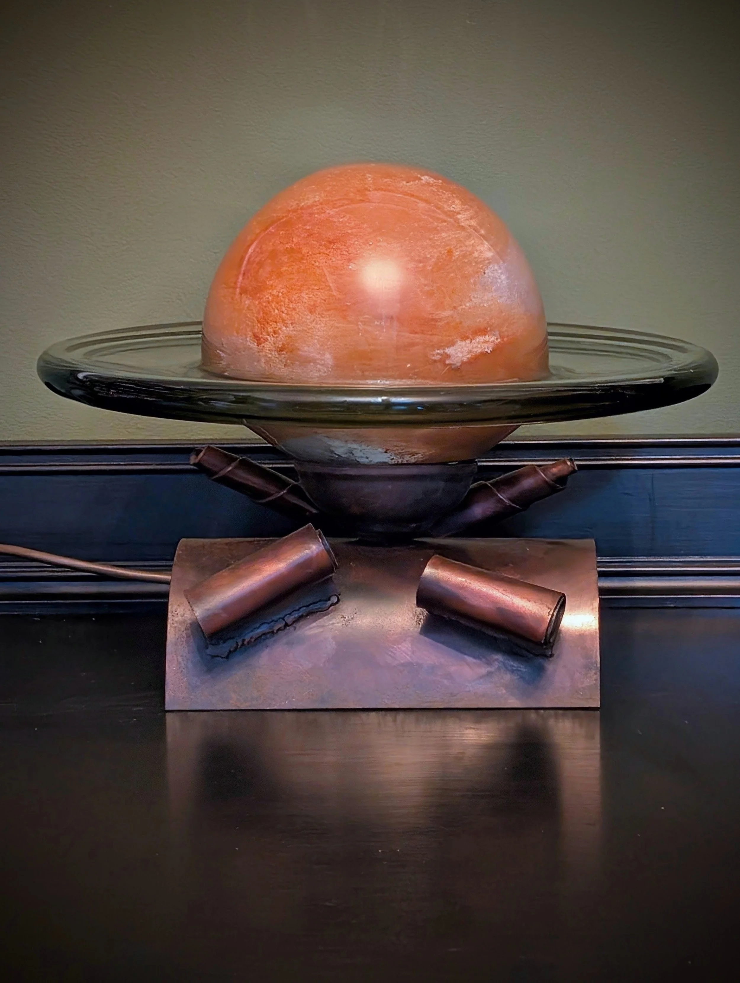 A Murano 'saturn' lamp