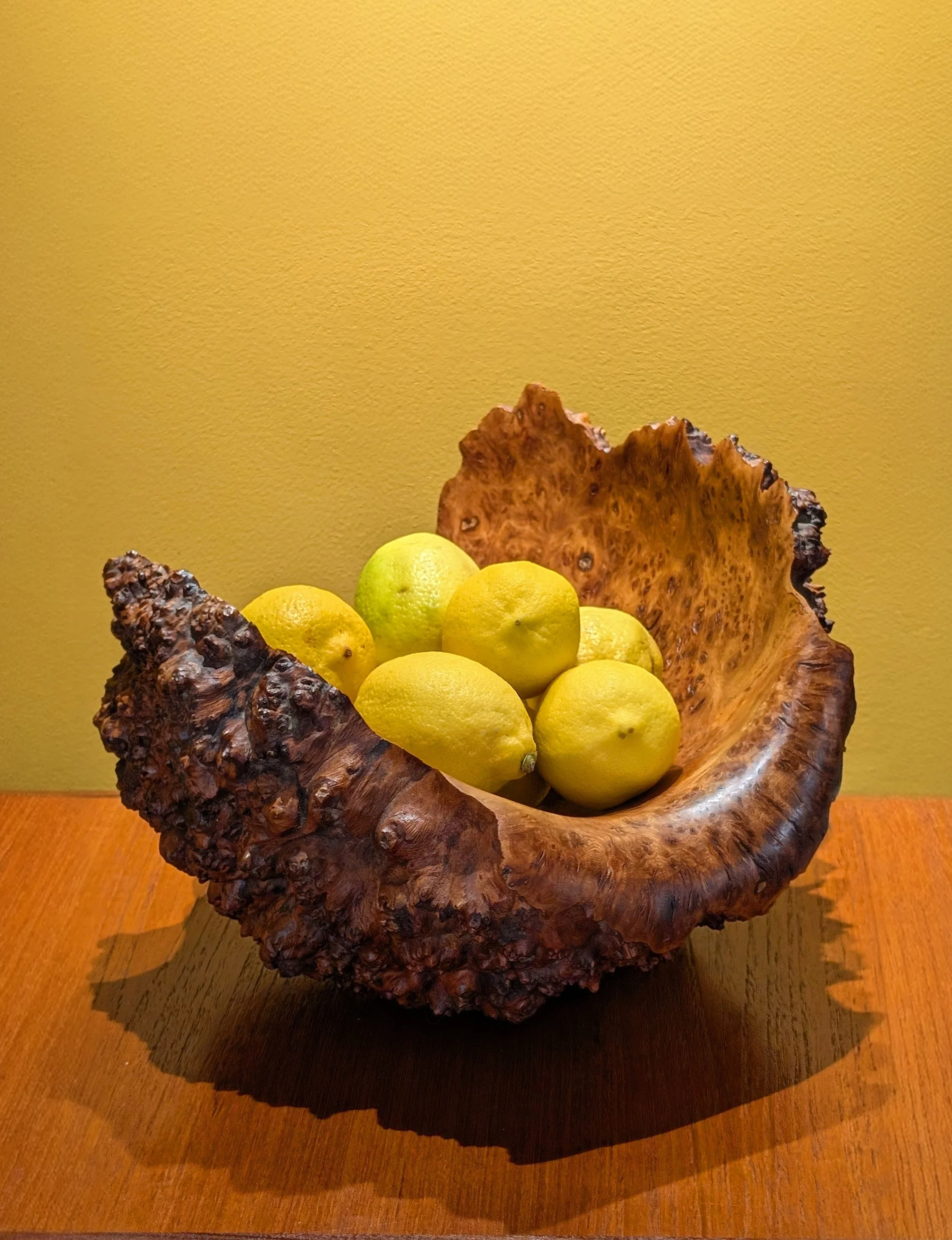 Burr walnut bowl