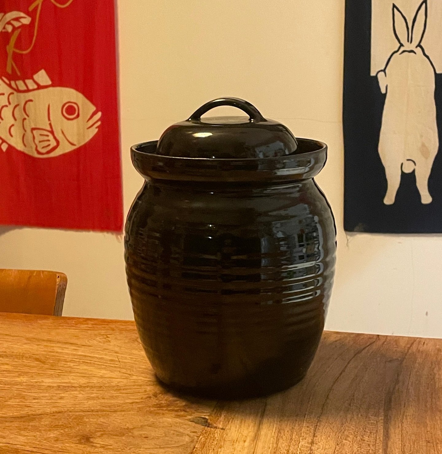 Made my biggest fermentation jar yet this year and forgot to take pics of any of the others I made and took to markets 🤦&zwj;♀️ thank you so much to anyone who supported me this year! It&rsquo;s been a year of many many mugs pushing my production th