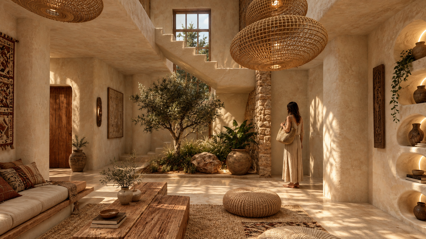 Entrance Area with double height void next to staircase