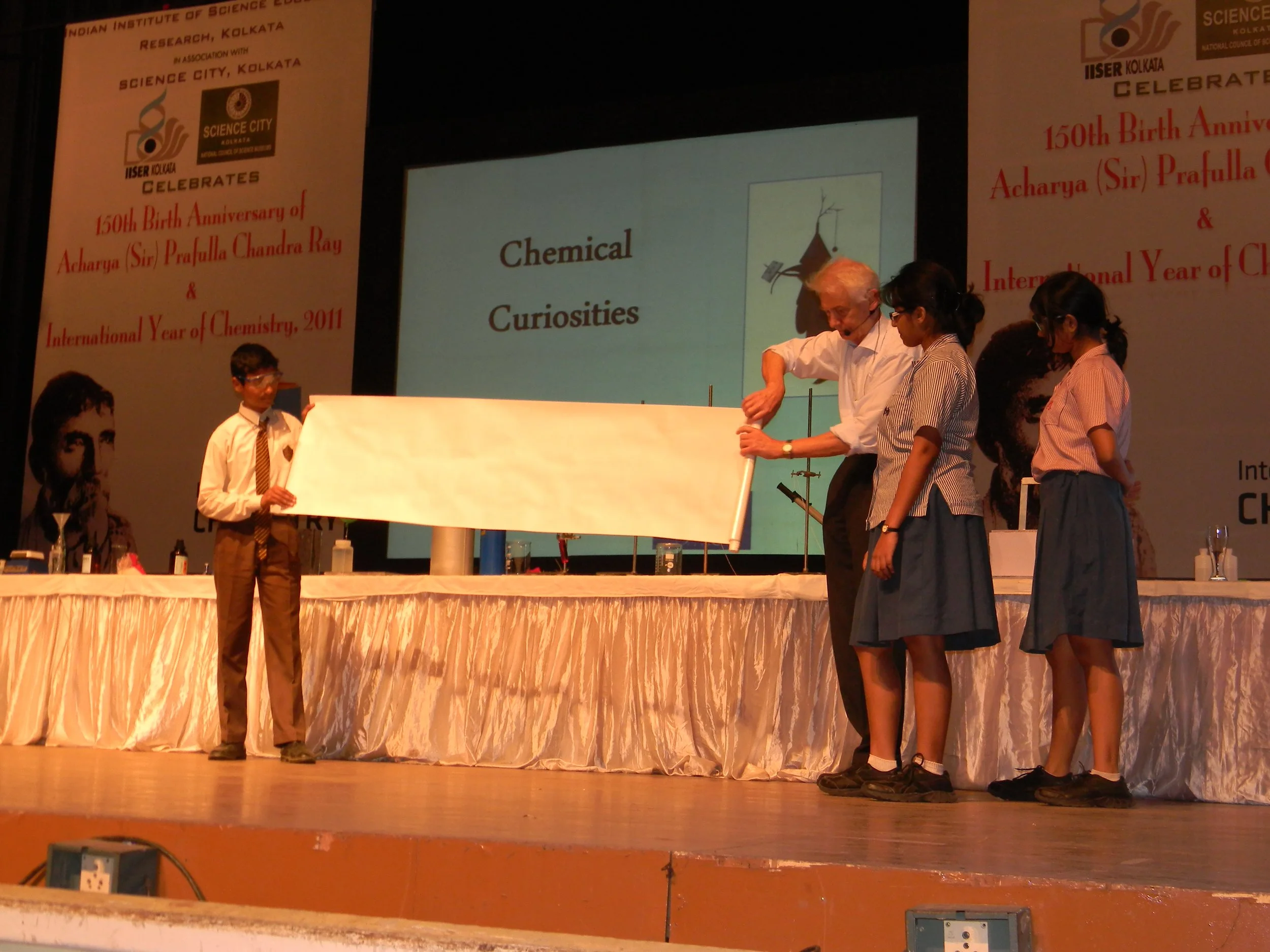 The first experiment started with a large white sheet of paper.