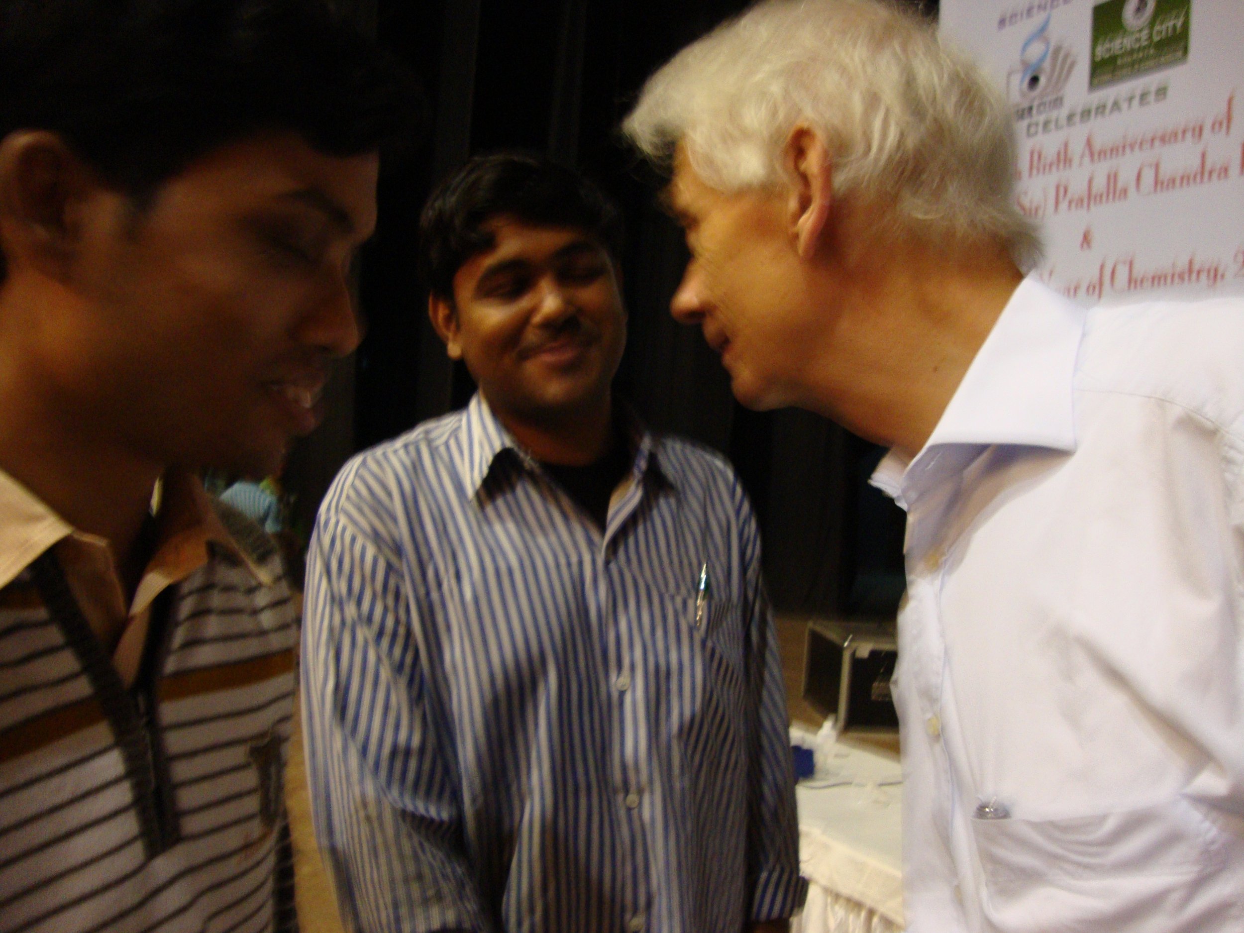 Short meeting with Prof. Herbert W. Roesky, before the event.