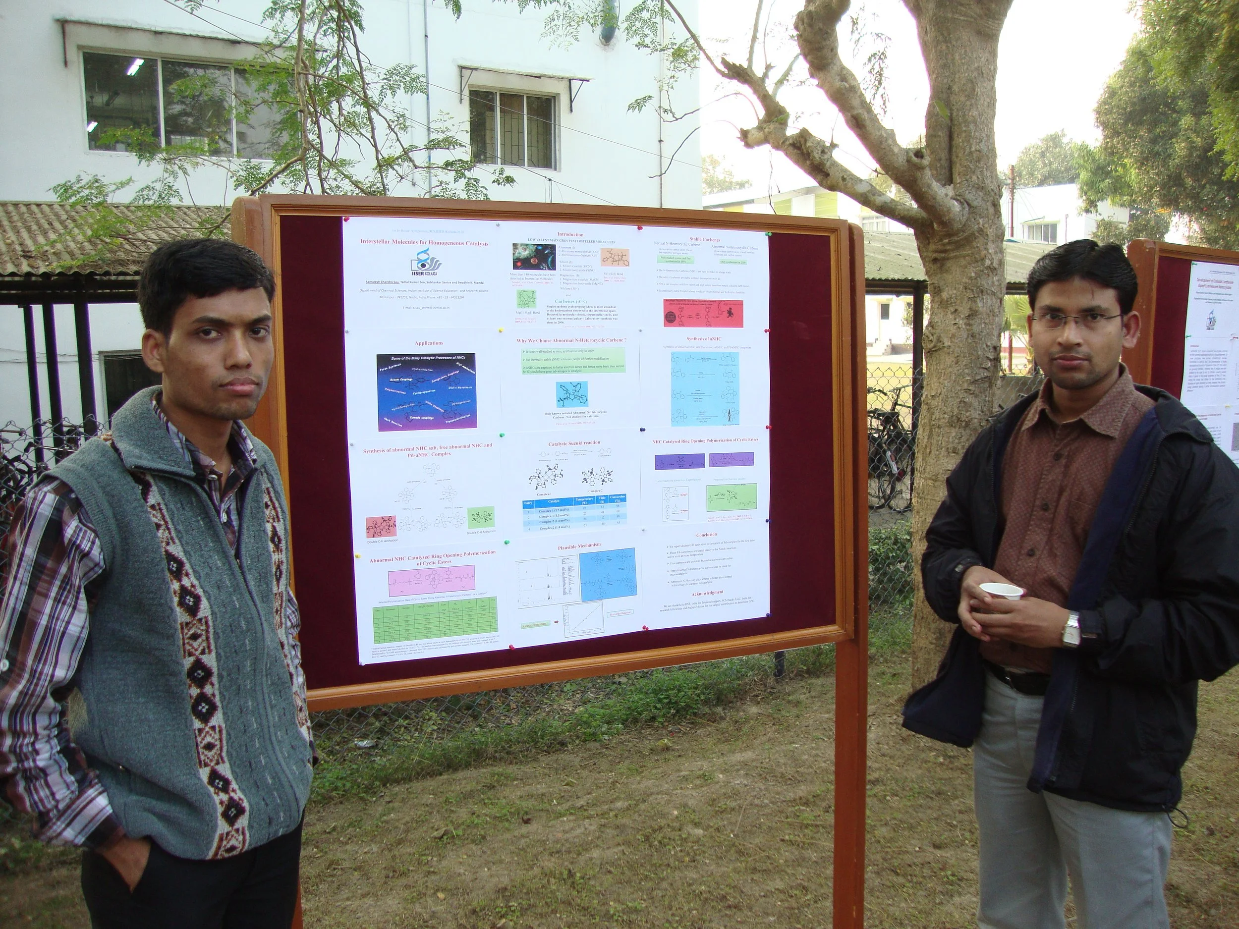 First poster presentation at IISER Kolkata, India
