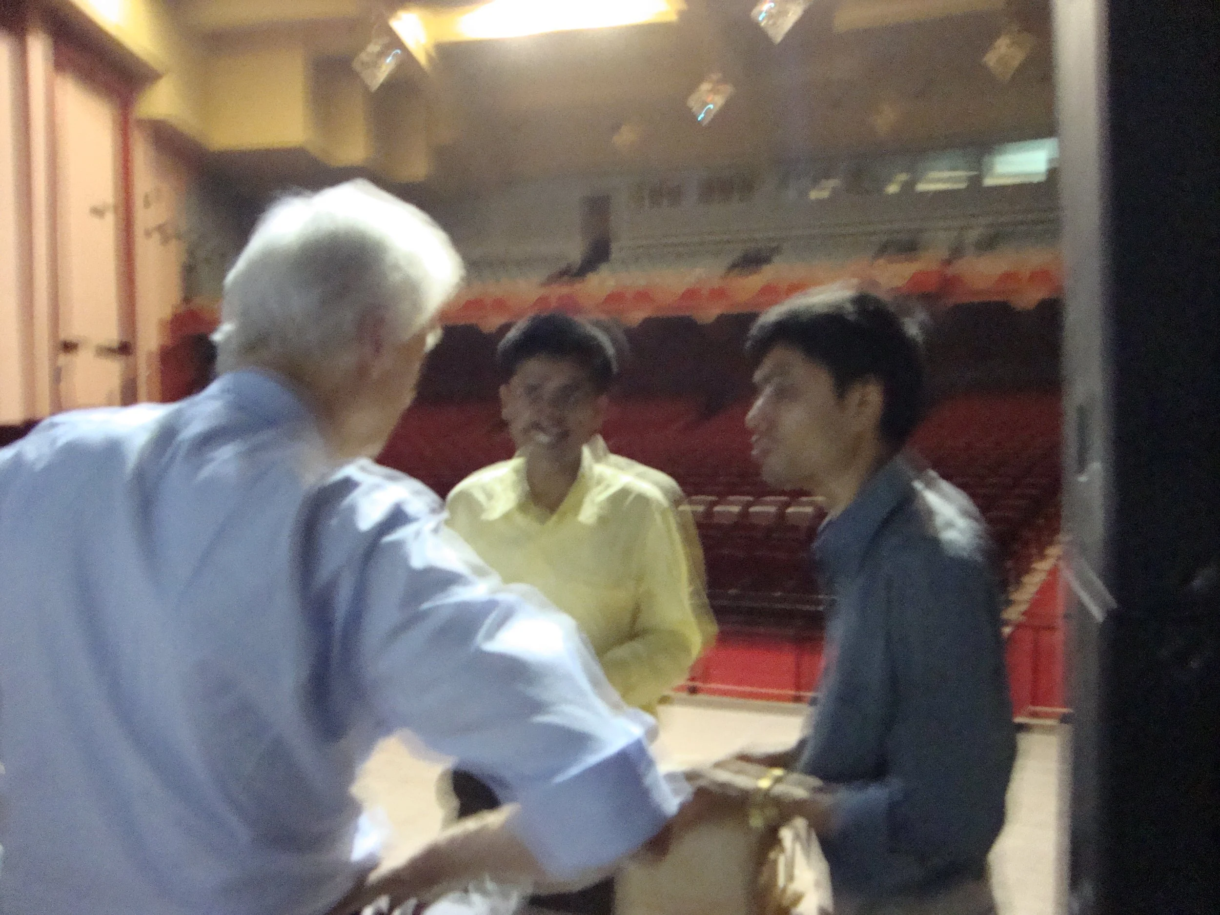 Prof. Herbert W. Roesky, Saswata Roy, and Samaresh Chandra Sau, arranging the equipment and chemicals before the event.