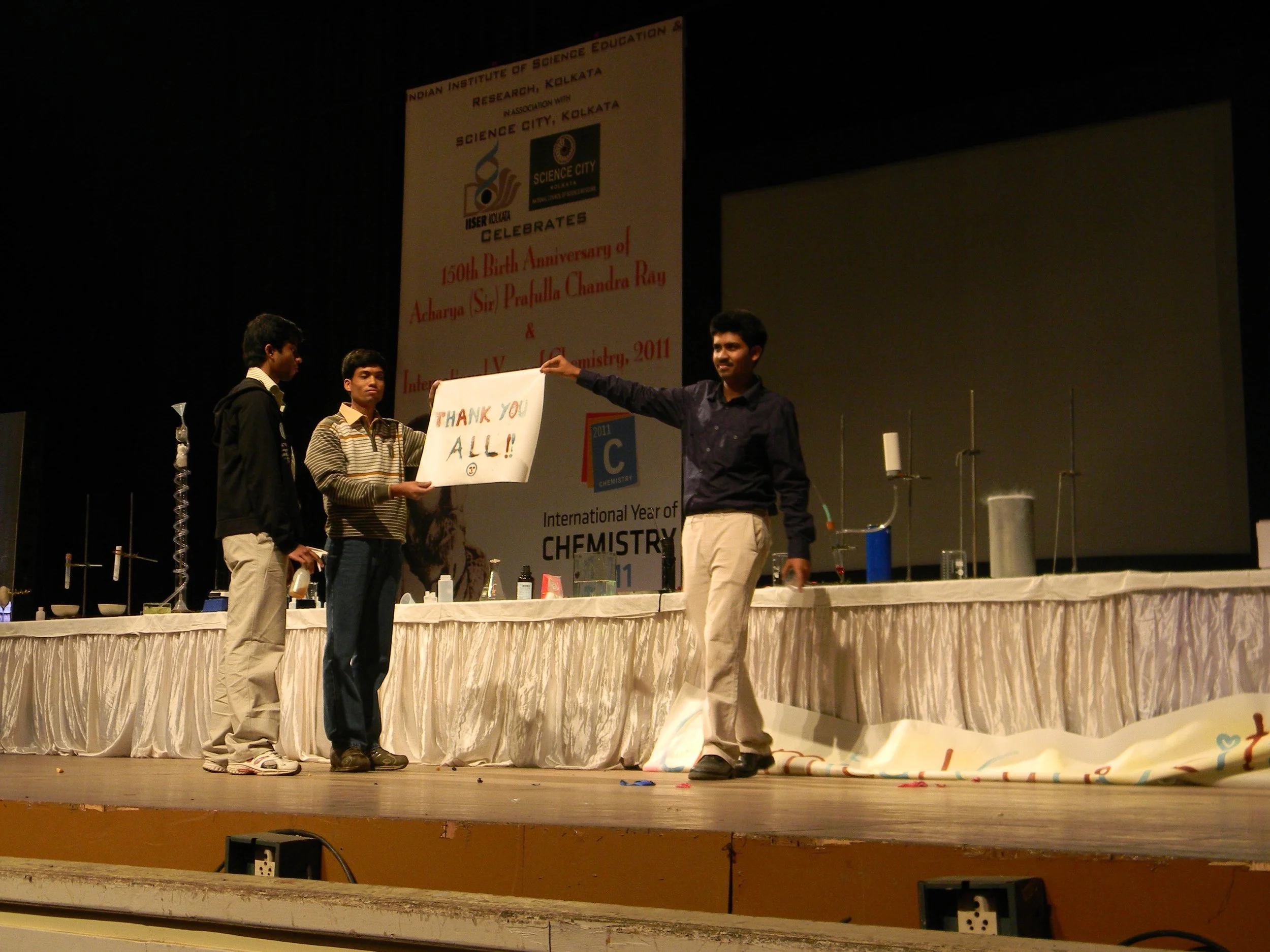From the Left Side: Bibek Samanta, Samaresh Chandra Sau and Saswata Roy.