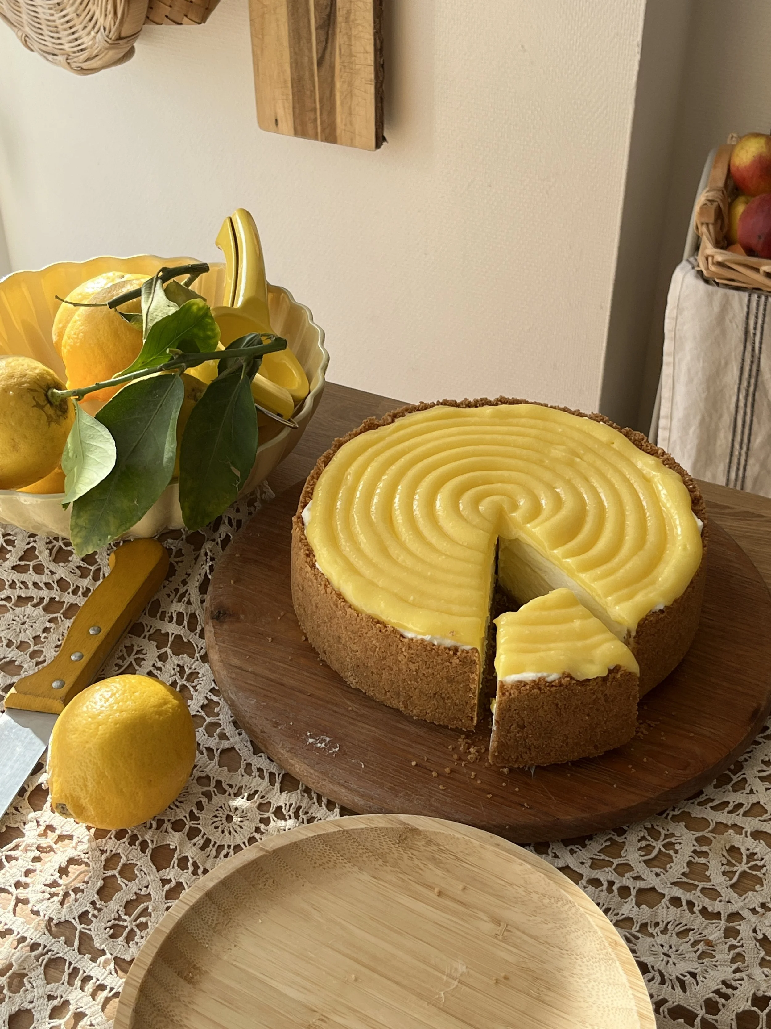 Lemoncurd cheesecake