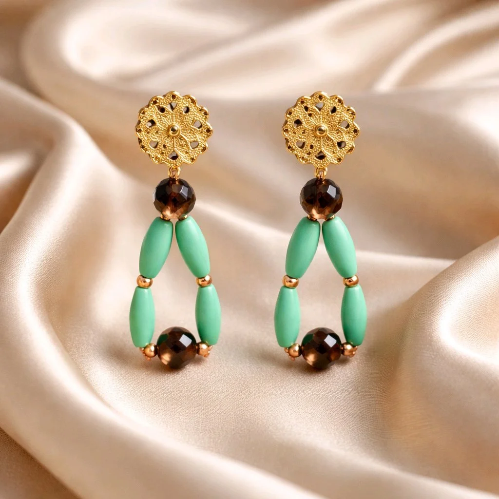 Smoky Magnesite Earrings