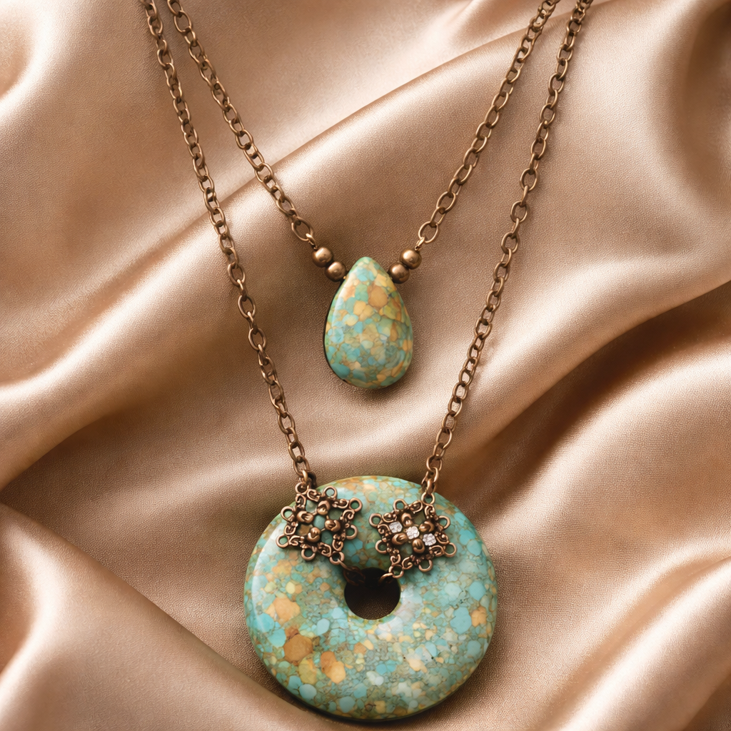 Mosaic Donut Necklace