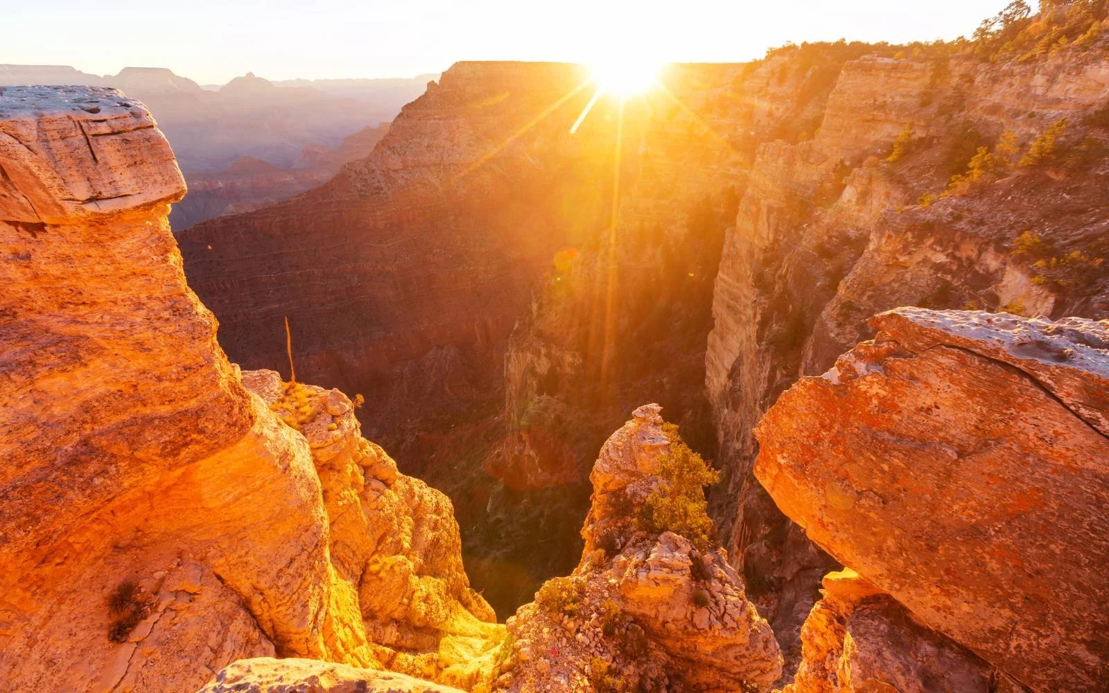 Grand Canyon at sunset representing leadership clarity and perspective.
