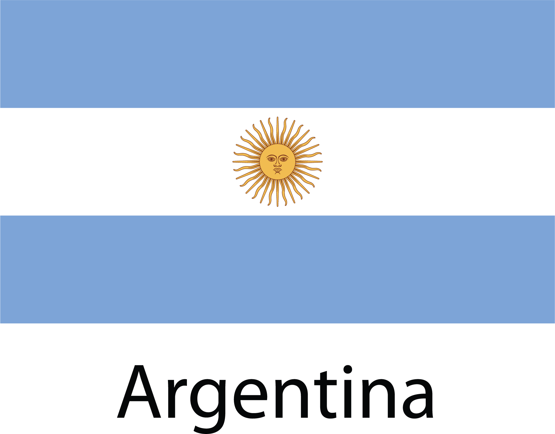 Flag of Argentina - Instructions for Use Language Selection
