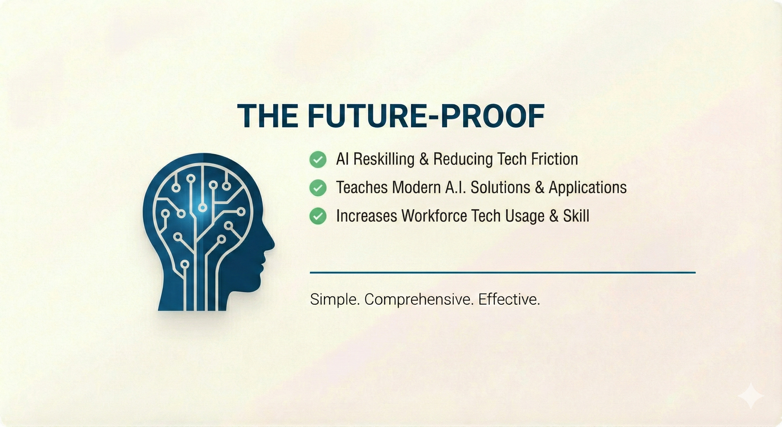 The Future-Proof (A.I. Reskilling Services and Technology Upskilling)