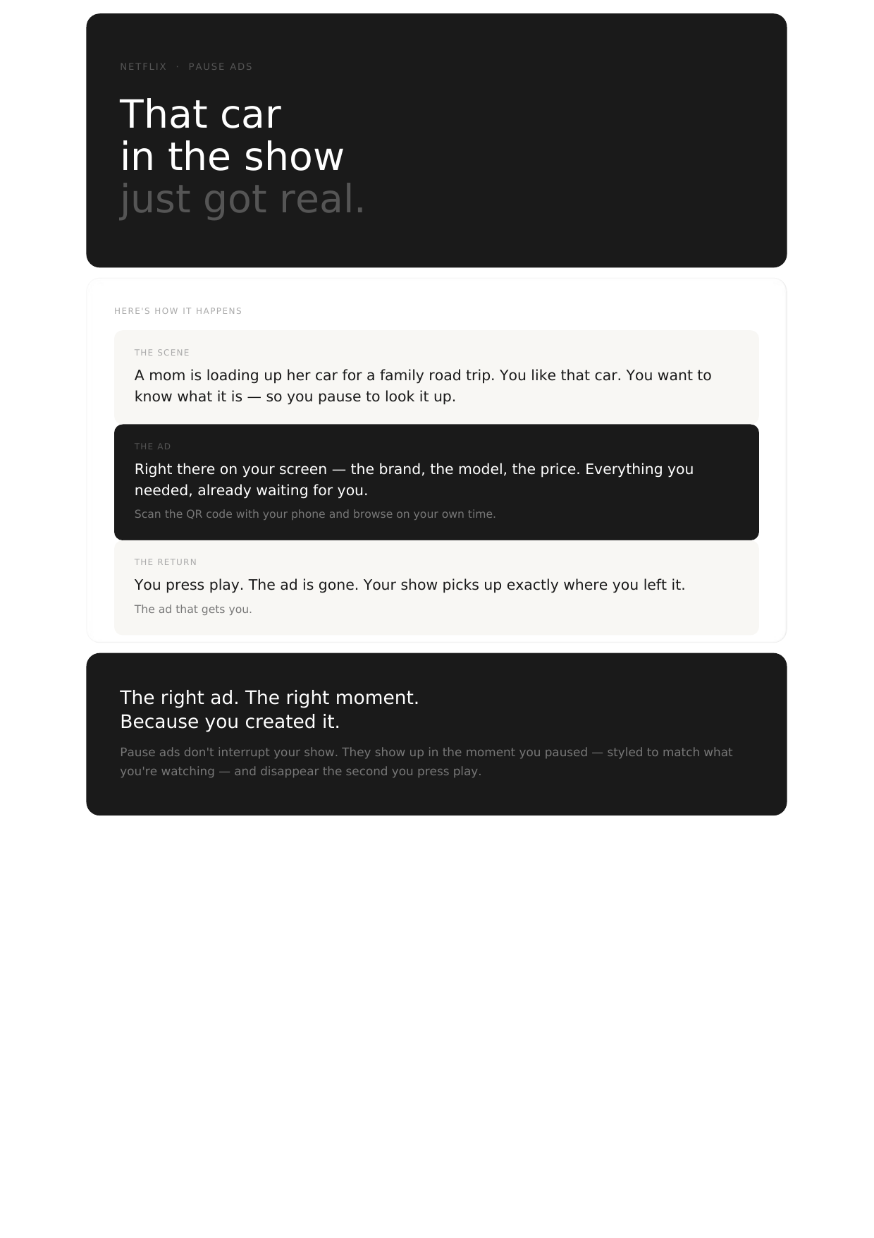 Pause Ads — Creative Concept