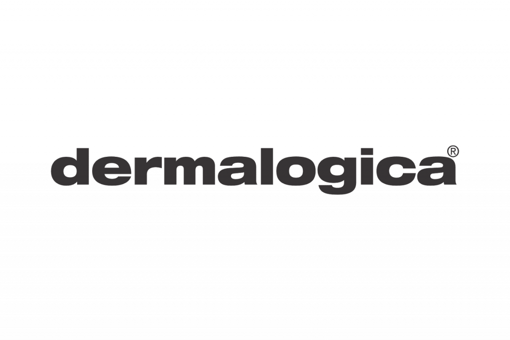 Black background with the white text 'dermalogica' in the center.