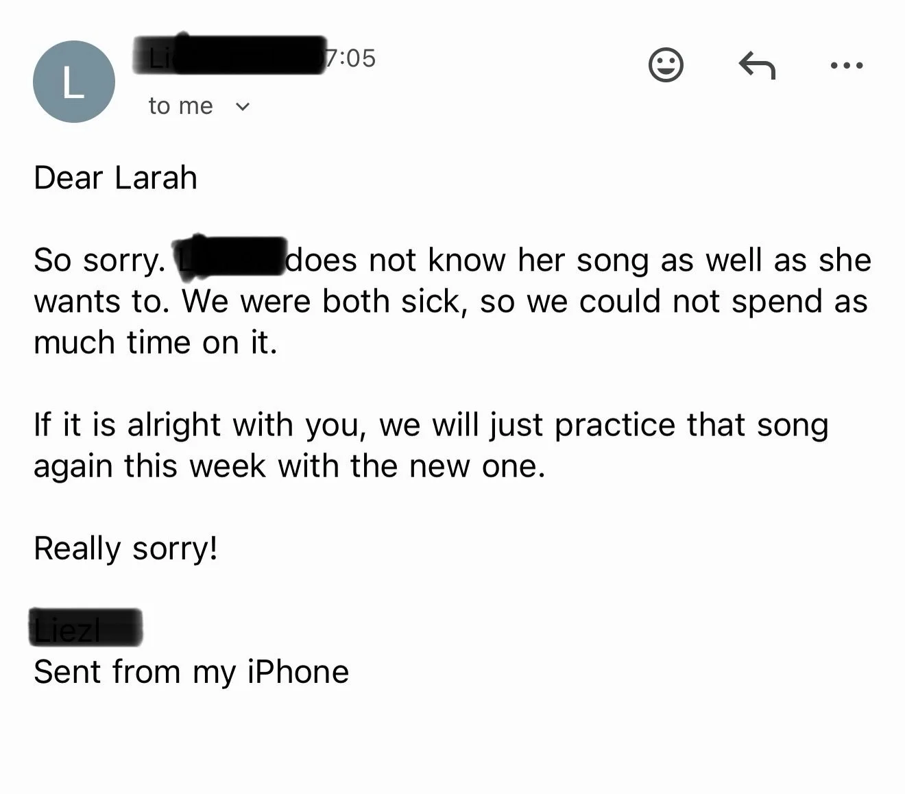 𝗣𝗶𝗮𝗻𝗼 𝗟𝗲𝘀𝘀𝗼𝗻 𝗟𝗼𝘃𝗲 𝗟𝗲𝘁𝘁𝗲𝗿 &hearts;️ 🎹

Somewhere in my youth or childhood, I must have done something good 🤔

And this Mom is a doctor 🩺

Moms, Dads &amp; Guardians&hellip;no excuses n&eacute; 😂 

90% of a child&rsquo;s music 