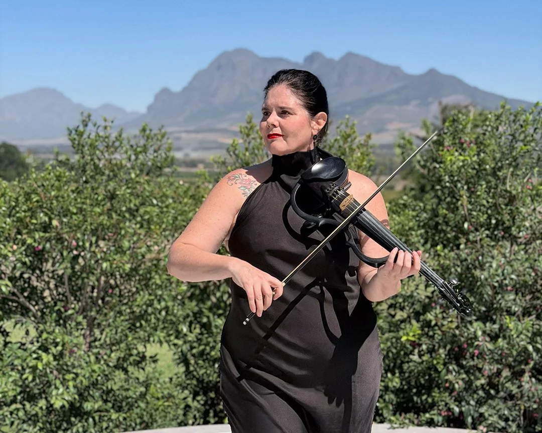 Cape Town violinist Larah Eksteen creates memorable live music experiences for luxury weddings at Belair Pavilion.