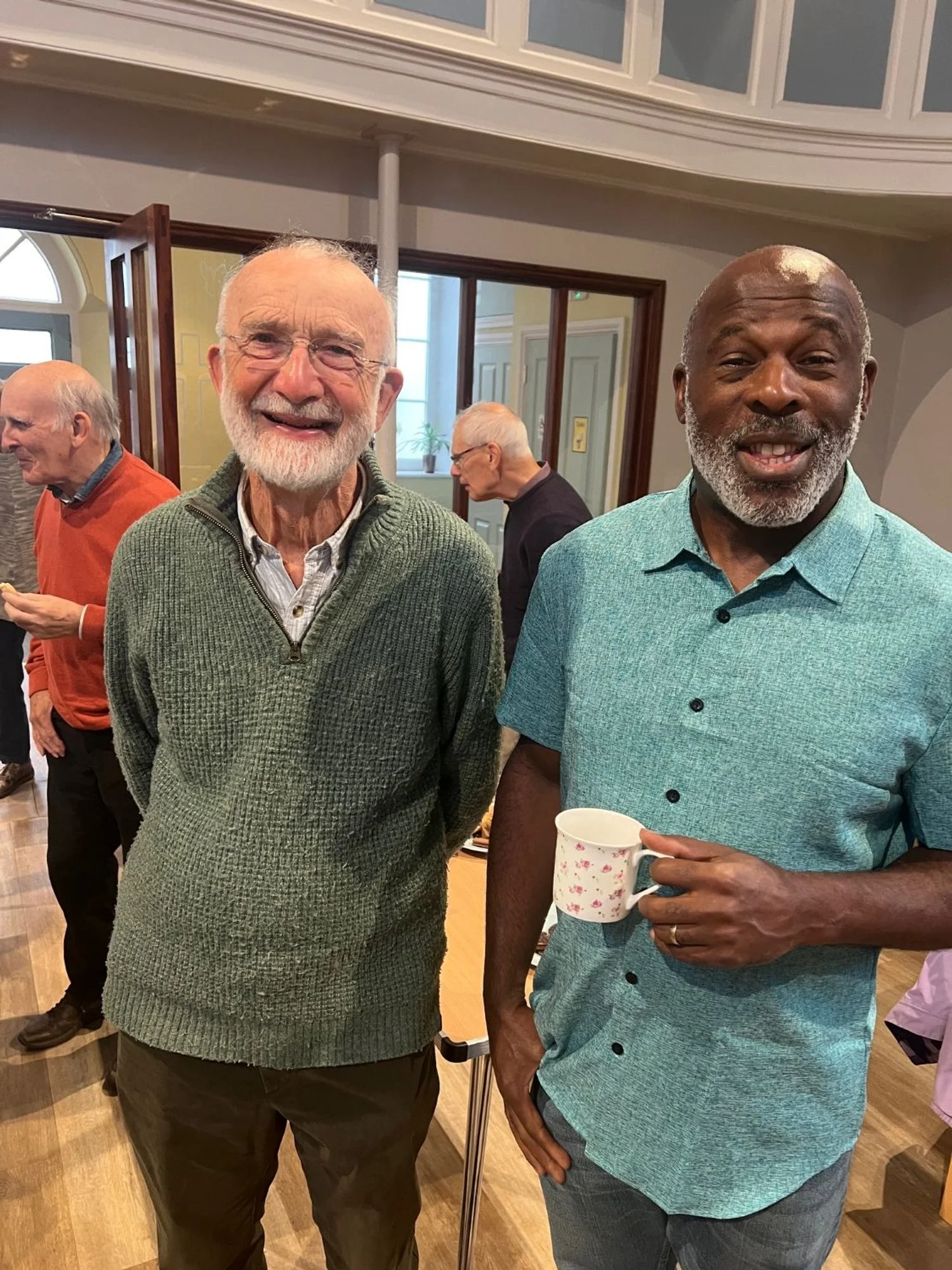 two people in church