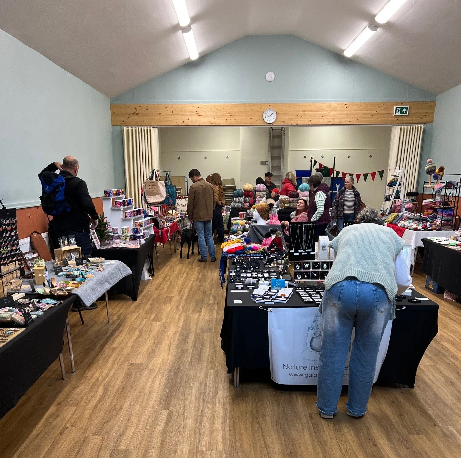 craft fair in Seager Hall