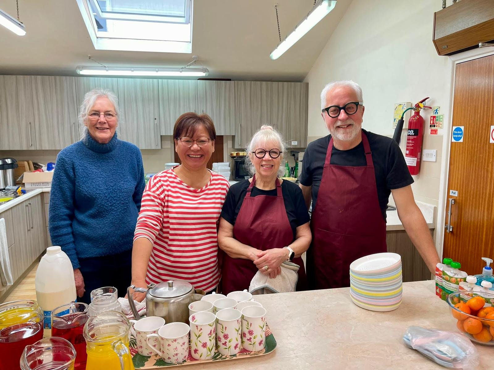 Family meal kitchen team