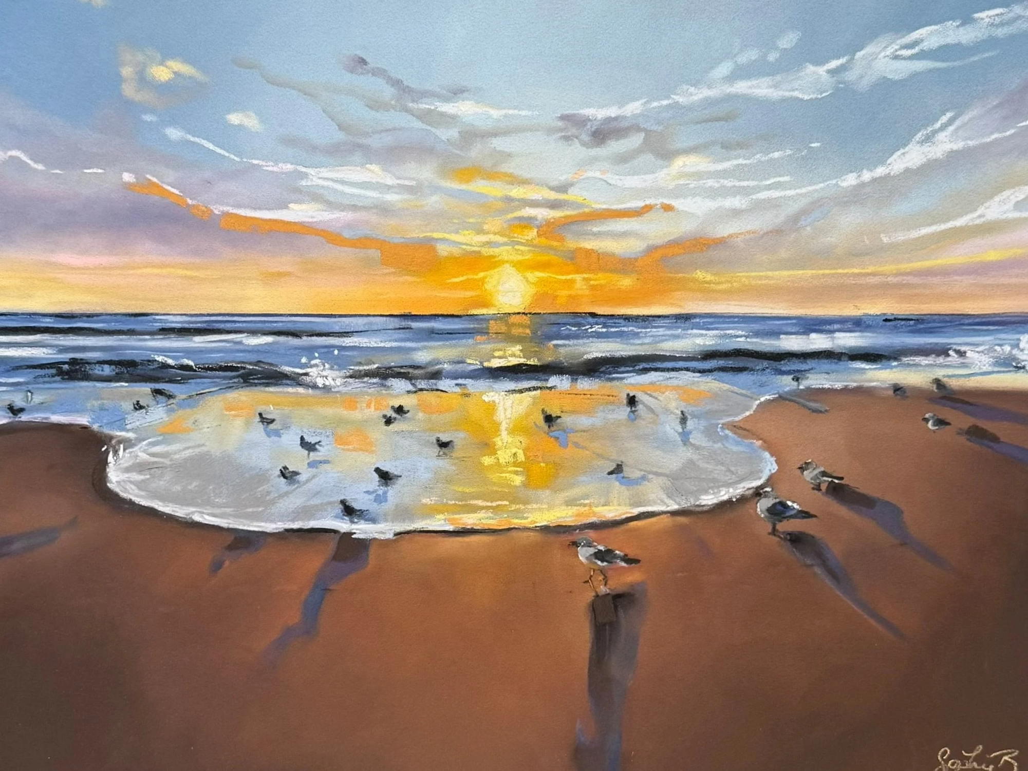 "Virginia Coast Sunrise" (11x14in)
