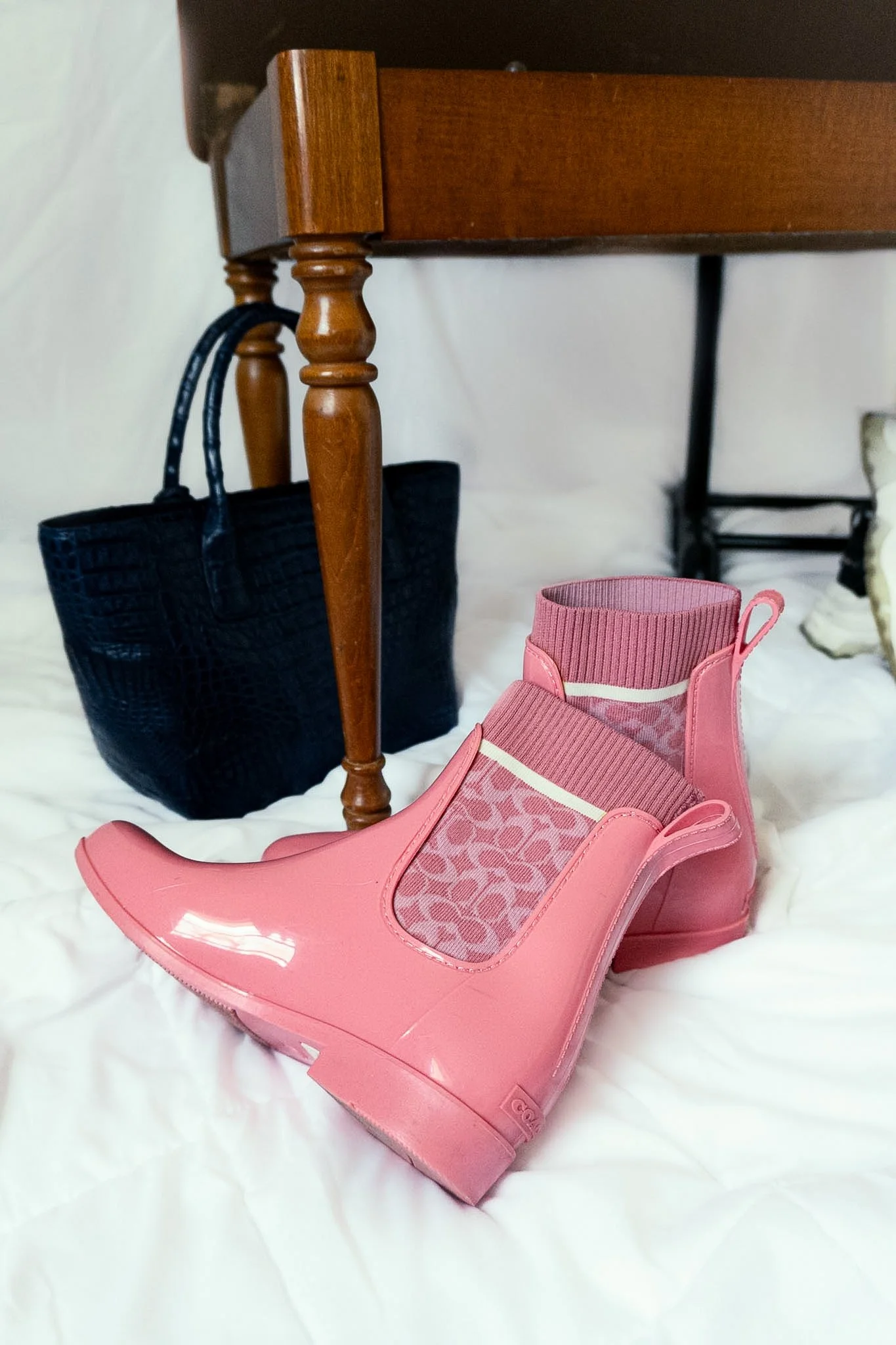 Coach Pink Rain Boots