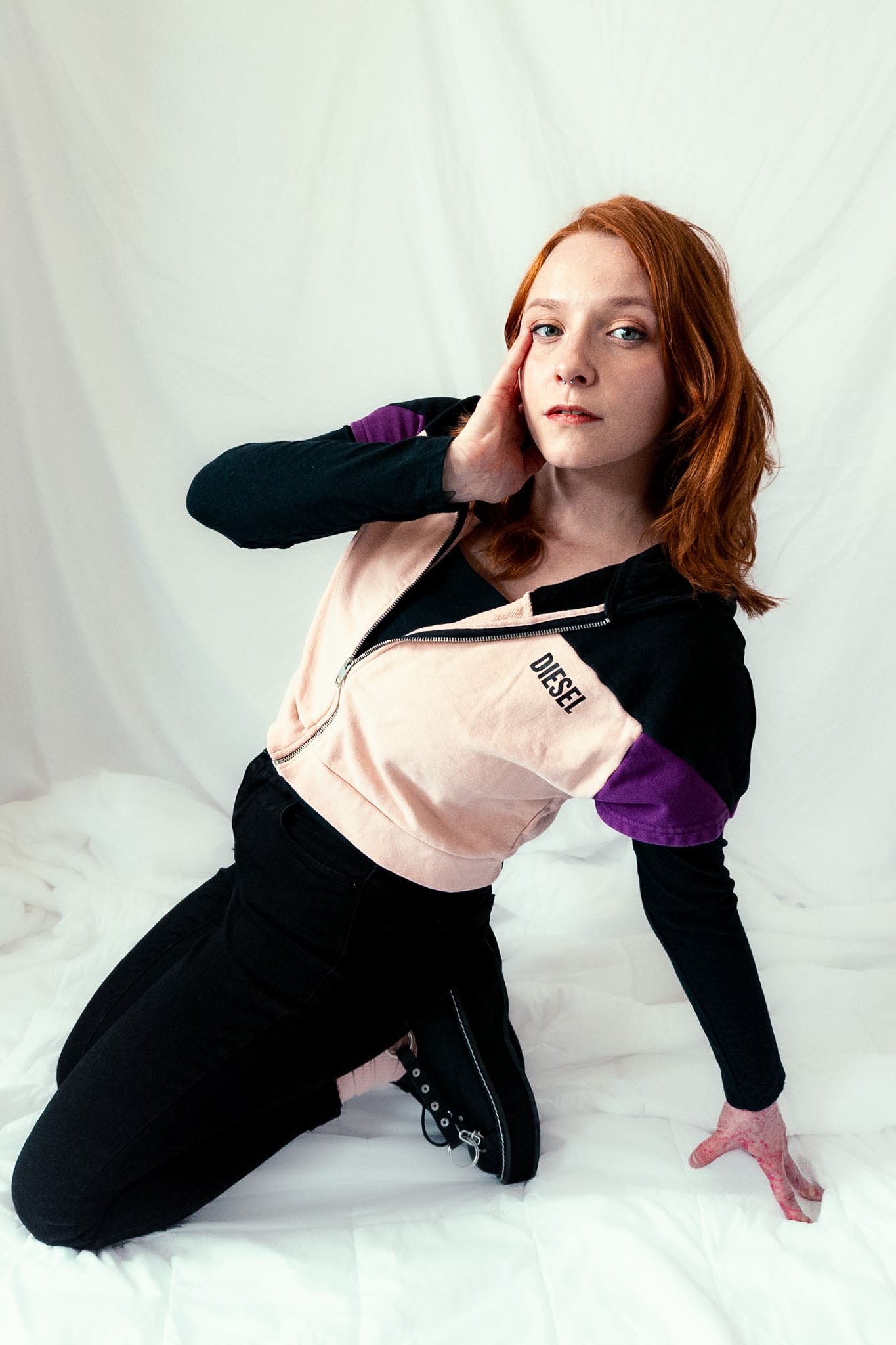 Diesel Loungewear - Cropped Hoodie