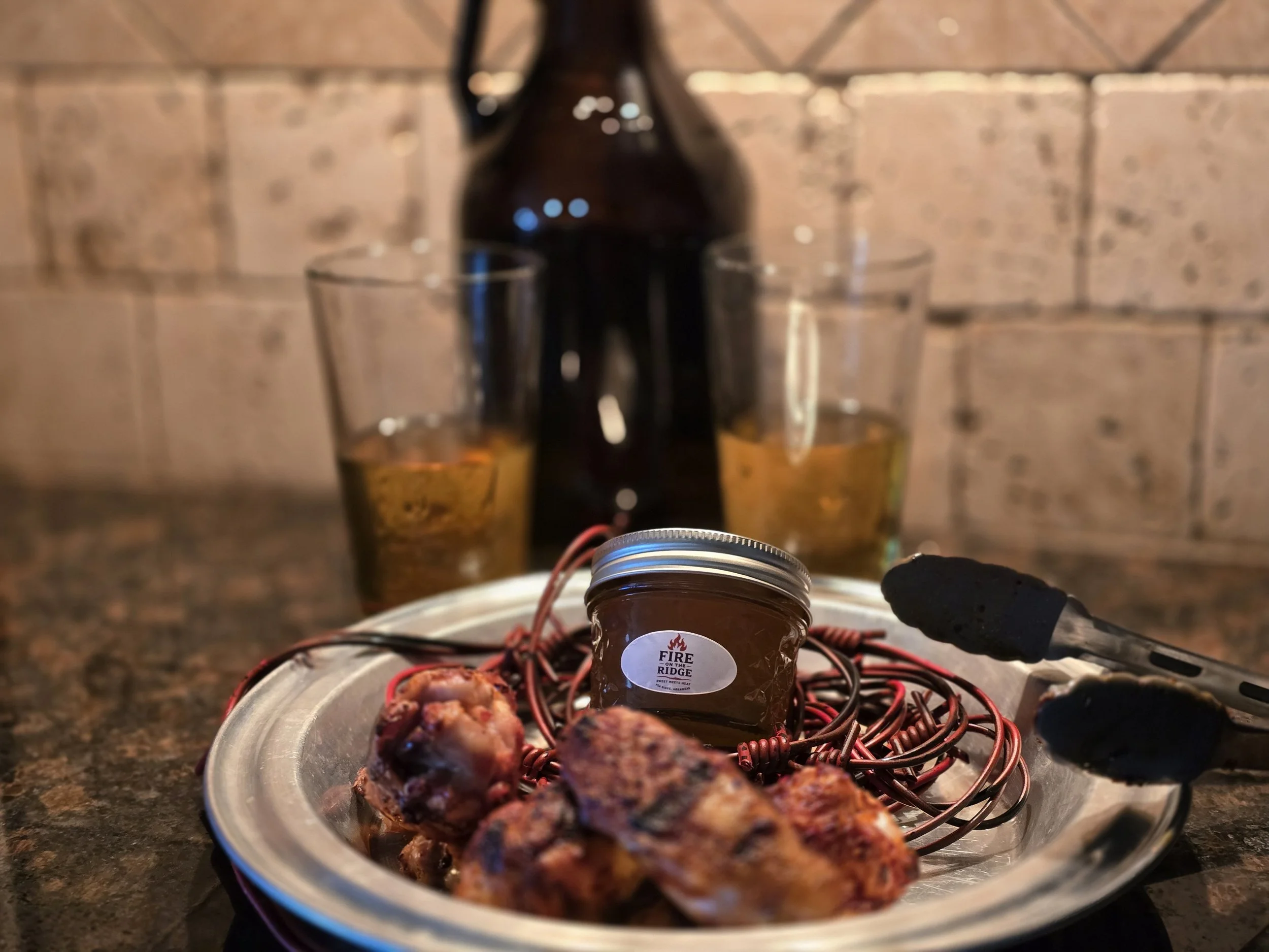 Pineapple Reaper pepper jelly paired with chicken wings - Juggernaut.jpg