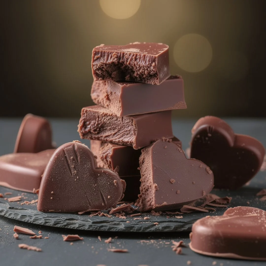 Classic Chocolate Fudge Hearts – 16 oz
