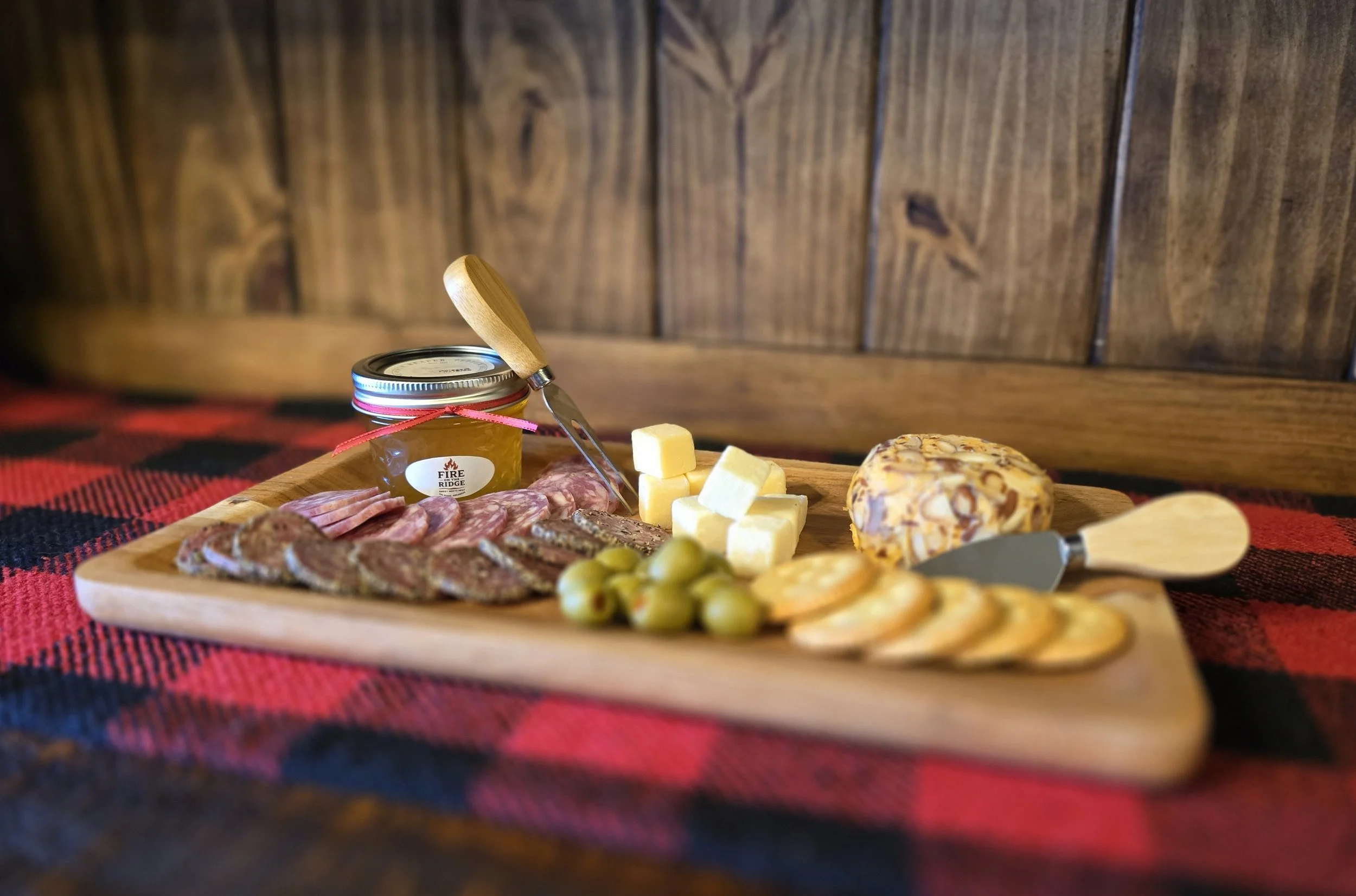 Pineapple Reaper pepper jelly on charcuterie board - Blaze.jpg