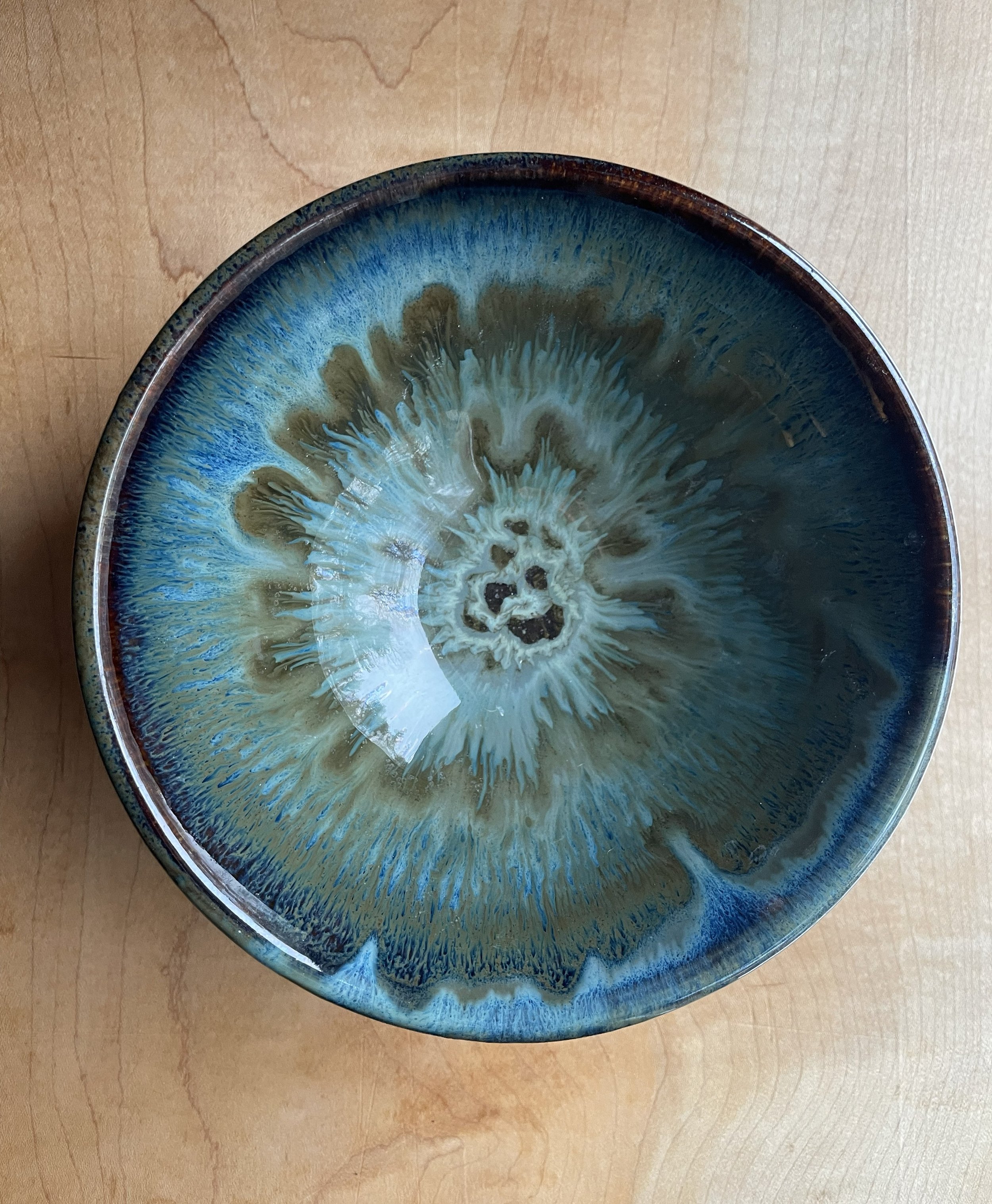 Green/Blue Spiral Bowl