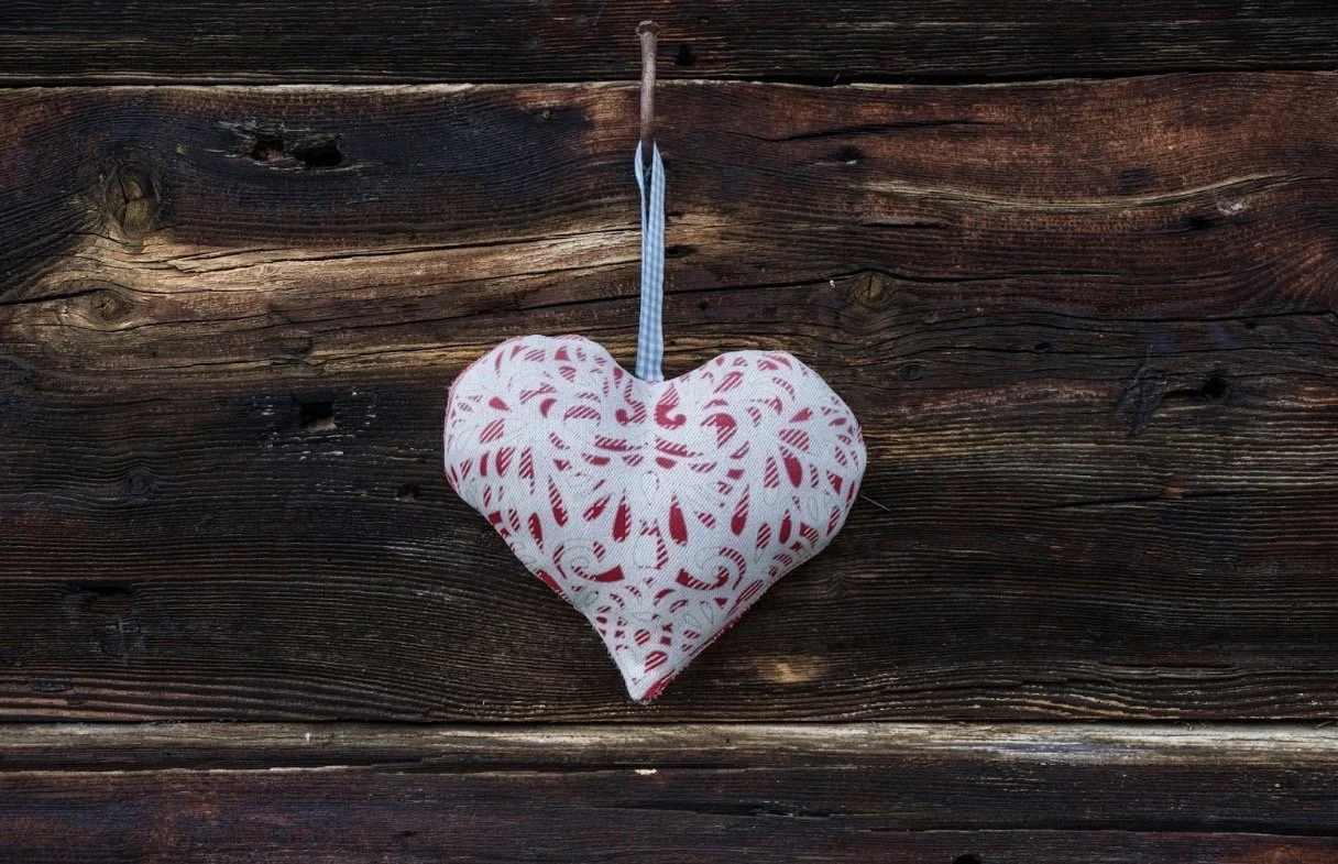 Galentine’s Atelier : “Poetry in Cloth” Fabric Heart Keepsakes