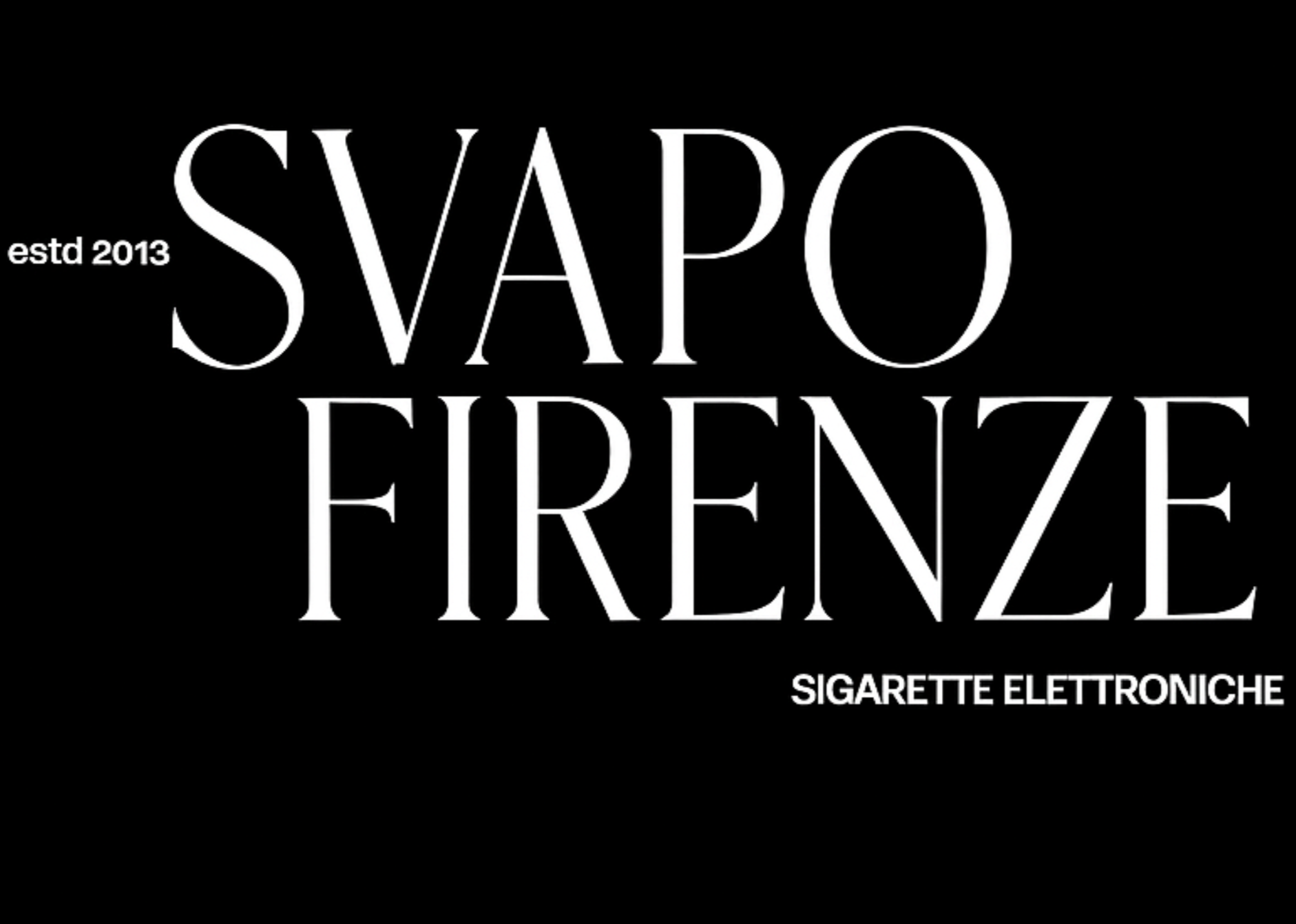Logo Svapo Firenze, negozio di sigarette elettroniche a Firenze dal 2013.