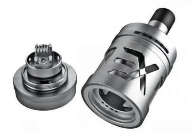 Atomizzatore rigenerabile RDA/RTA con deck e serbatoio, disponibili da Svapo Firenze.