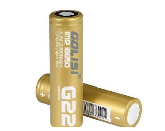 Batterie ricaricabili Golisi G22 per sigarette elettroniche e dispositivi vaping.