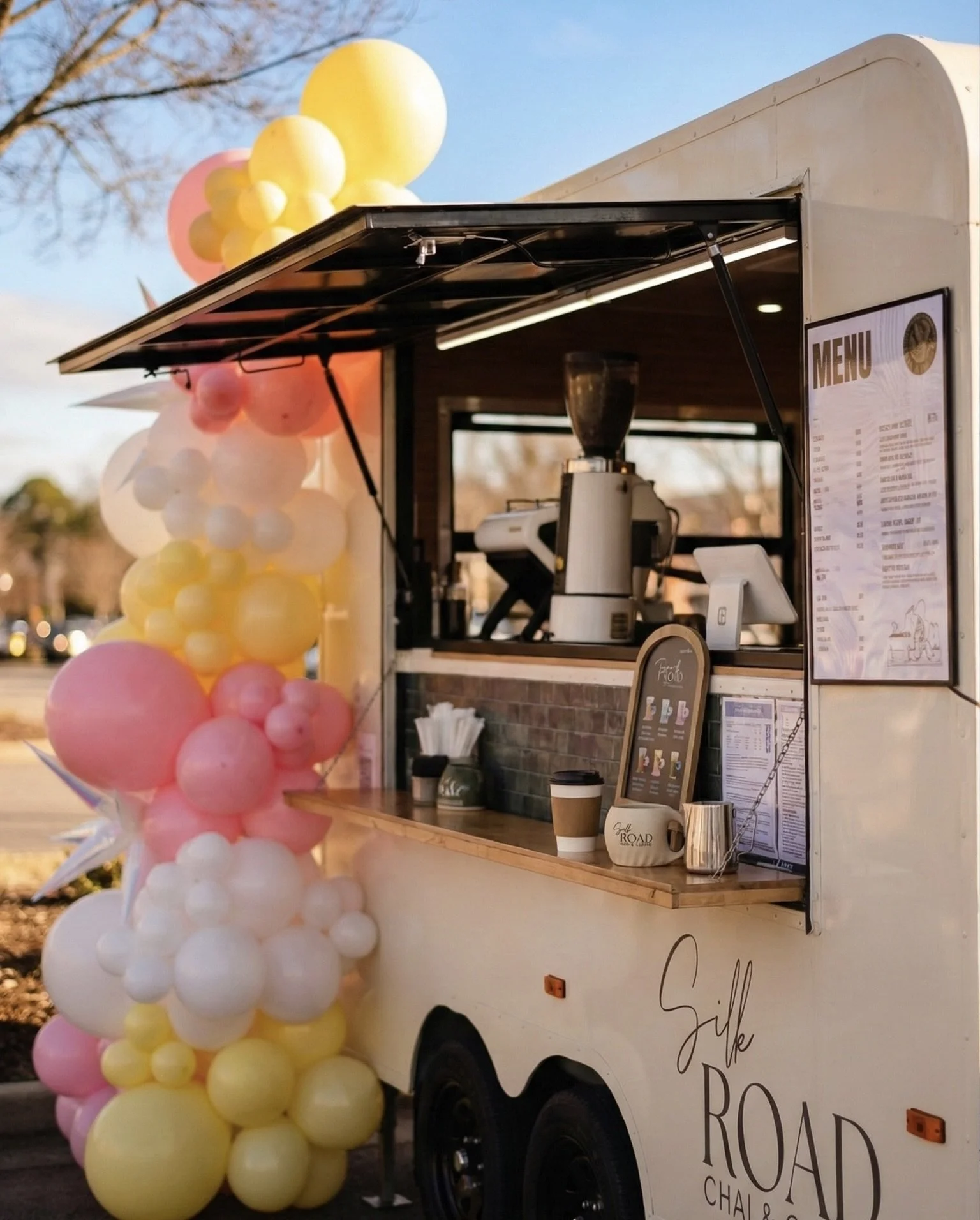 Silk Road Trailer at a gran opening event