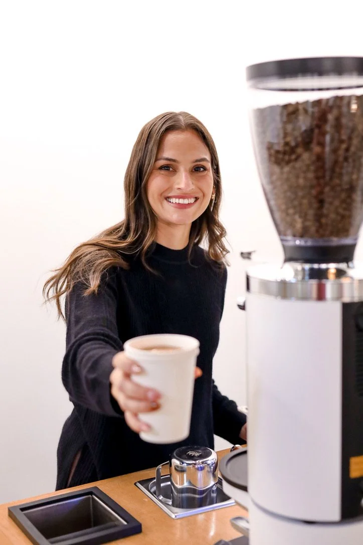 Serving Coffee at the Bunny Hive in Peachtree City, Ga