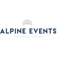 Alpine Events logo with mountain graphic and company name