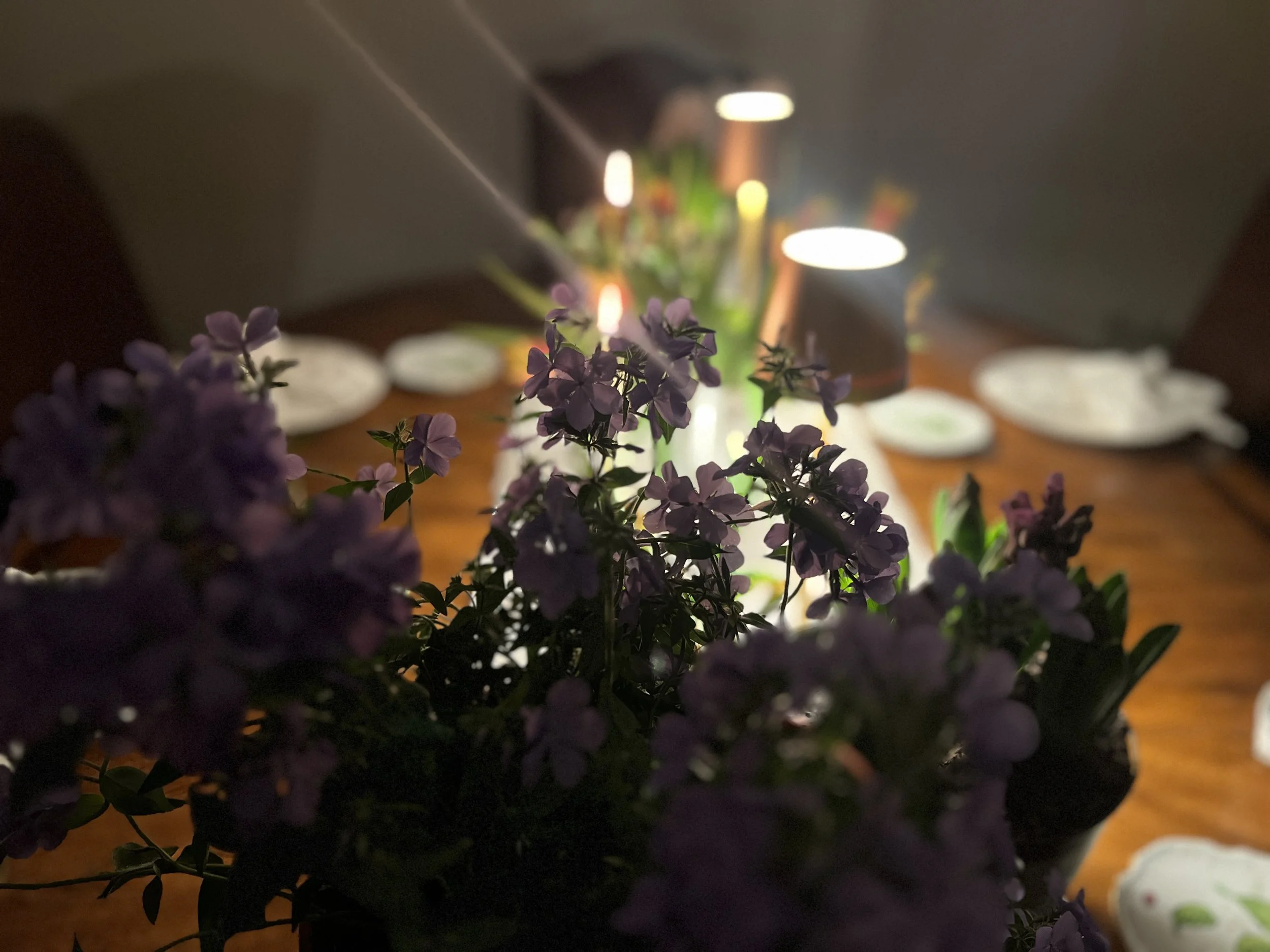 Spring in the countryside tablescape