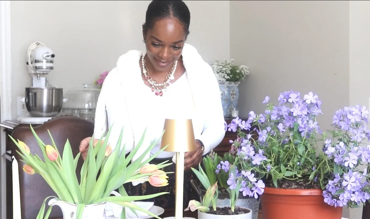 Spring in the countryside tablescape