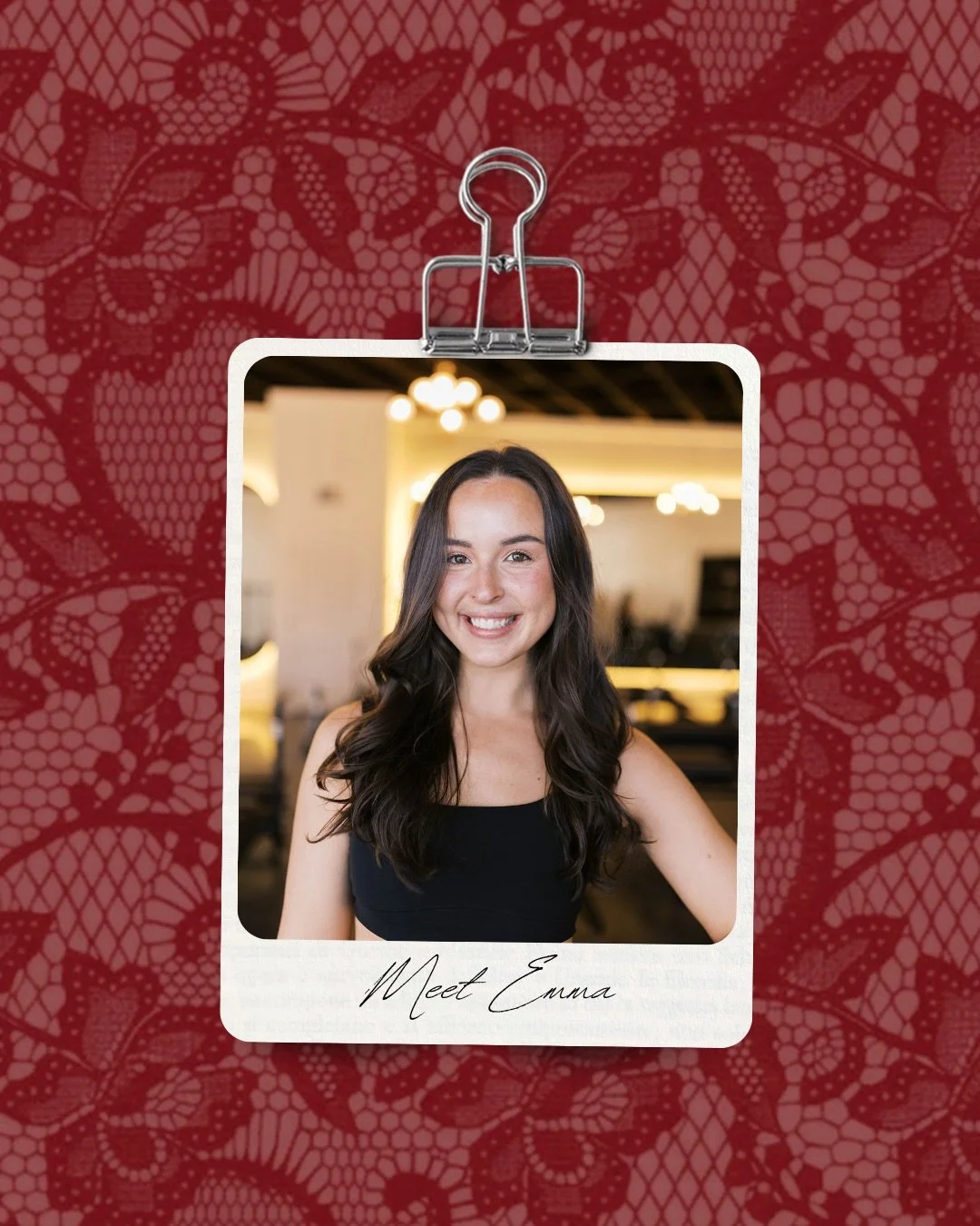 MEET EMMA! 🌶️🌶️🌶️⁠
⁠
Expect themed classes, lots of time under tension, and Tate + Taylor on the playlist 🤌⁠
⁠
Outside the studio, she&rsquo;s usually reading, working out, or hanging with friends and family with a latte in hand.
